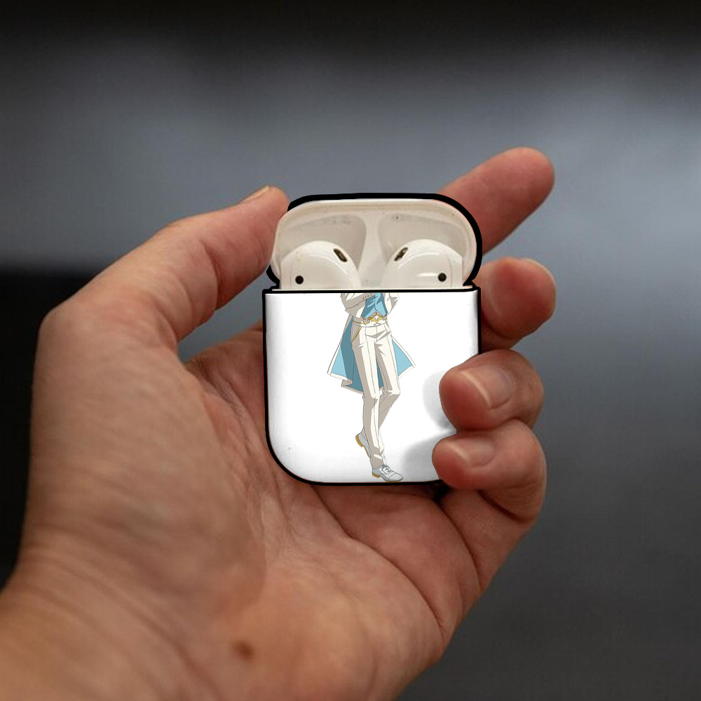 あんさんぶるスターズ! Ensemble Stars AirPods 第2世代保護ケース ハードシェル ブラック 耐衝撃・防指紋・カラビナ付き