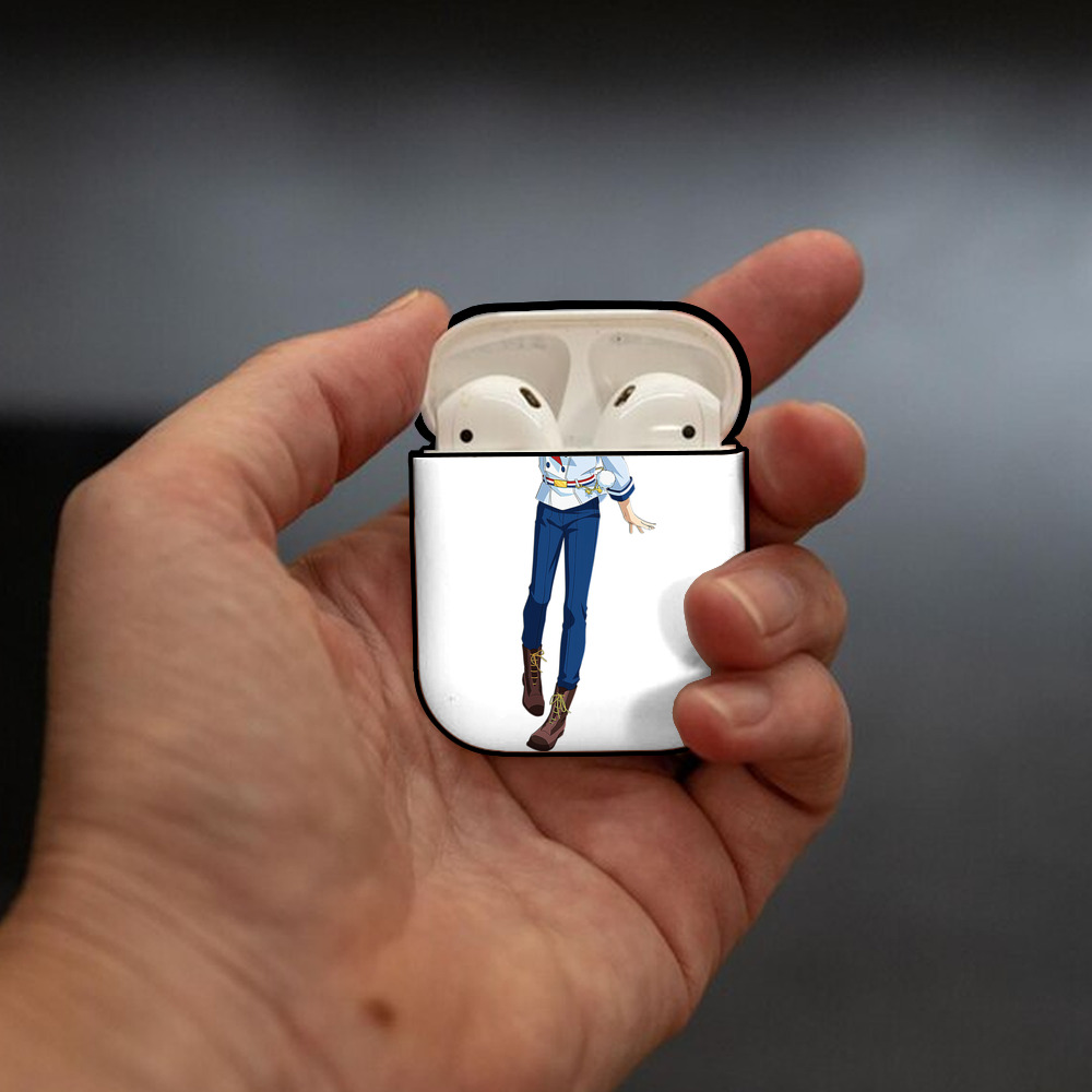 あんさんぶるスターズ! Ensemble Stars AirPods 第2世代保護ケース ハードシェル ブラック 耐衝撃・防指紋・カラビナ付き