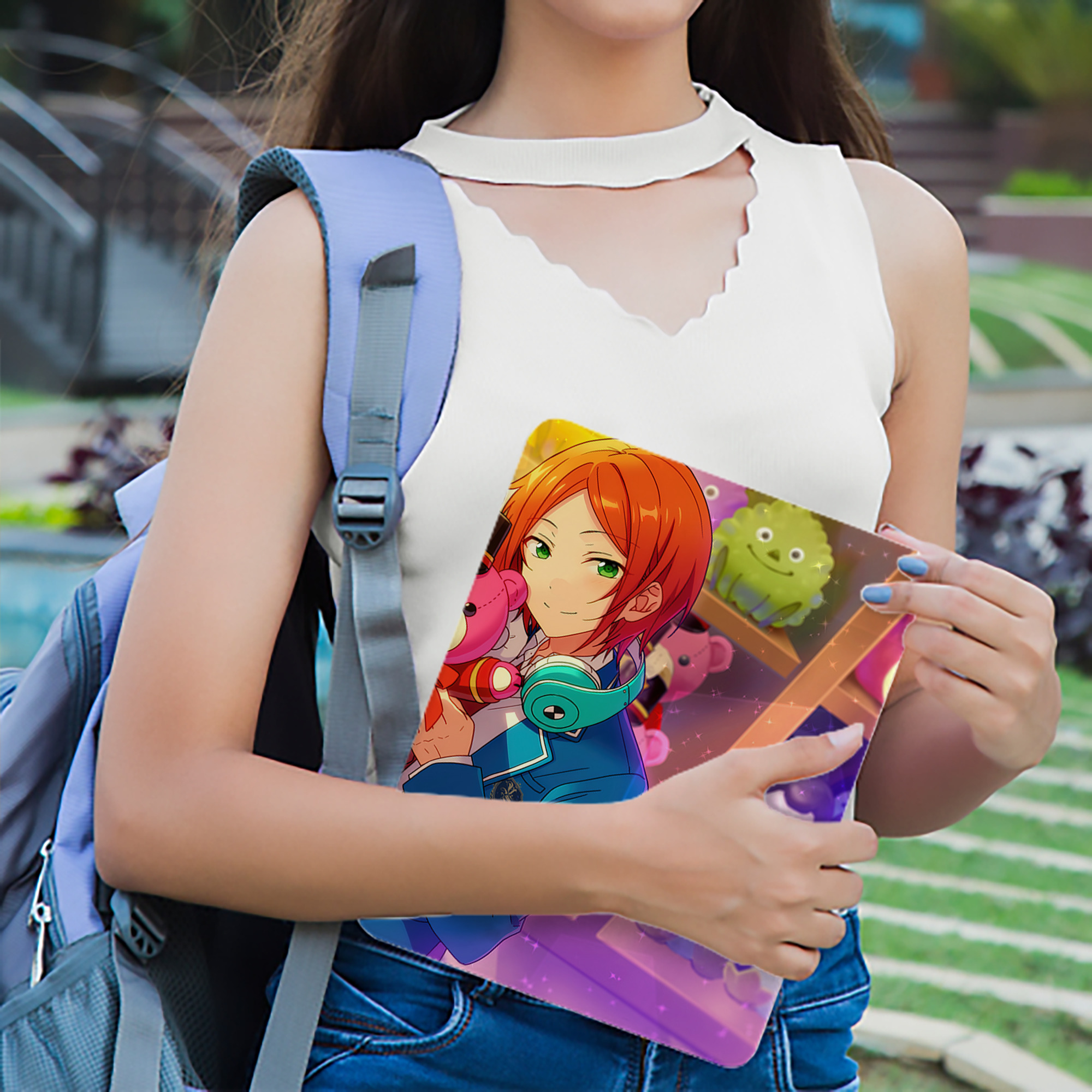 あんさんぶるスターズ! Ensemble Stars IPad ケース ブック型 PUレザー TPU 耐衝撃 軽量 薄型 ペン収納なし 全面保護 IPad 各モデル対応