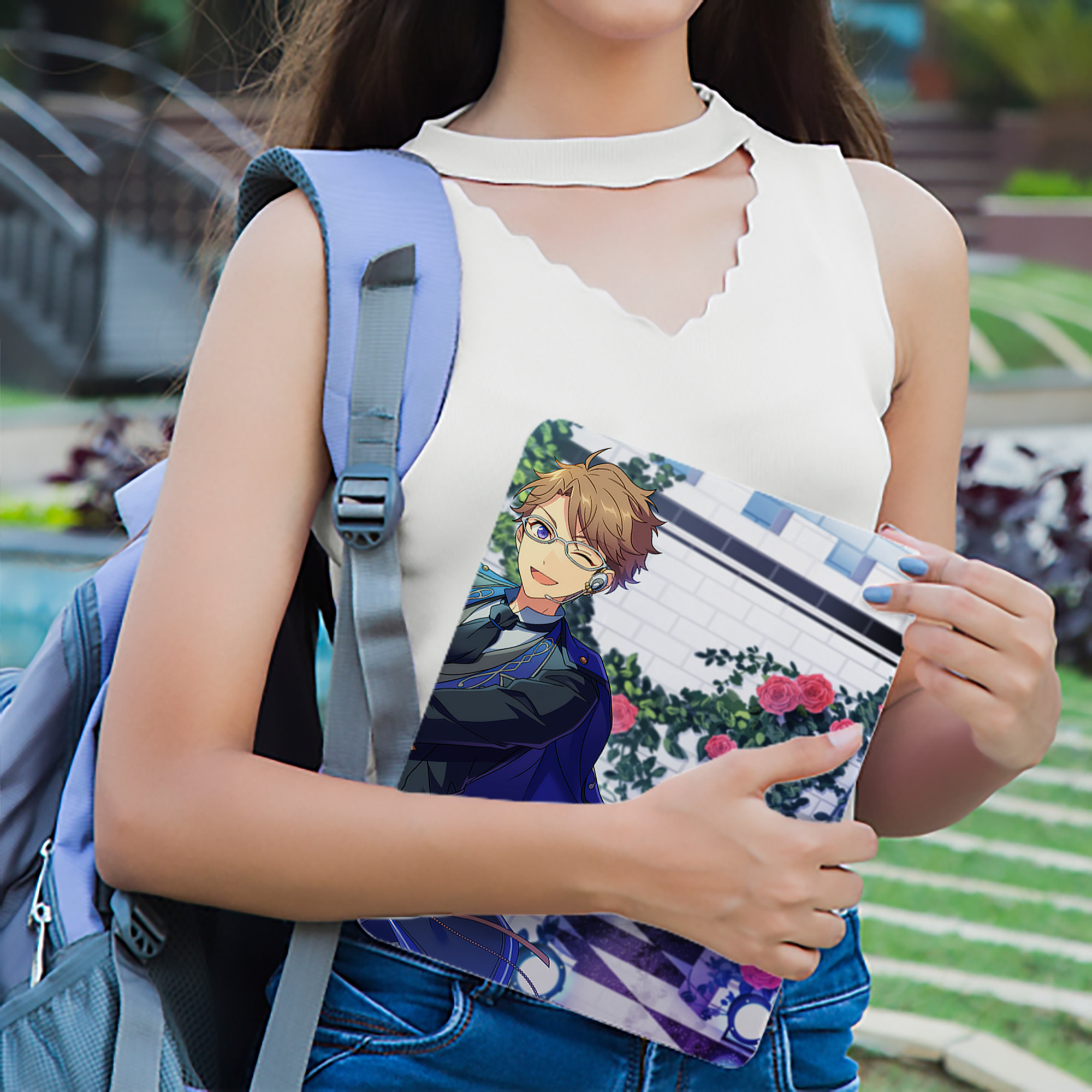 あんさんぶるスターズ! Ensemble Stars IPad ケース ブック型 PUレザー TPU 耐衝撃 軽量 薄型 ペン収納なし 全面保護 IPad 各モデル対応