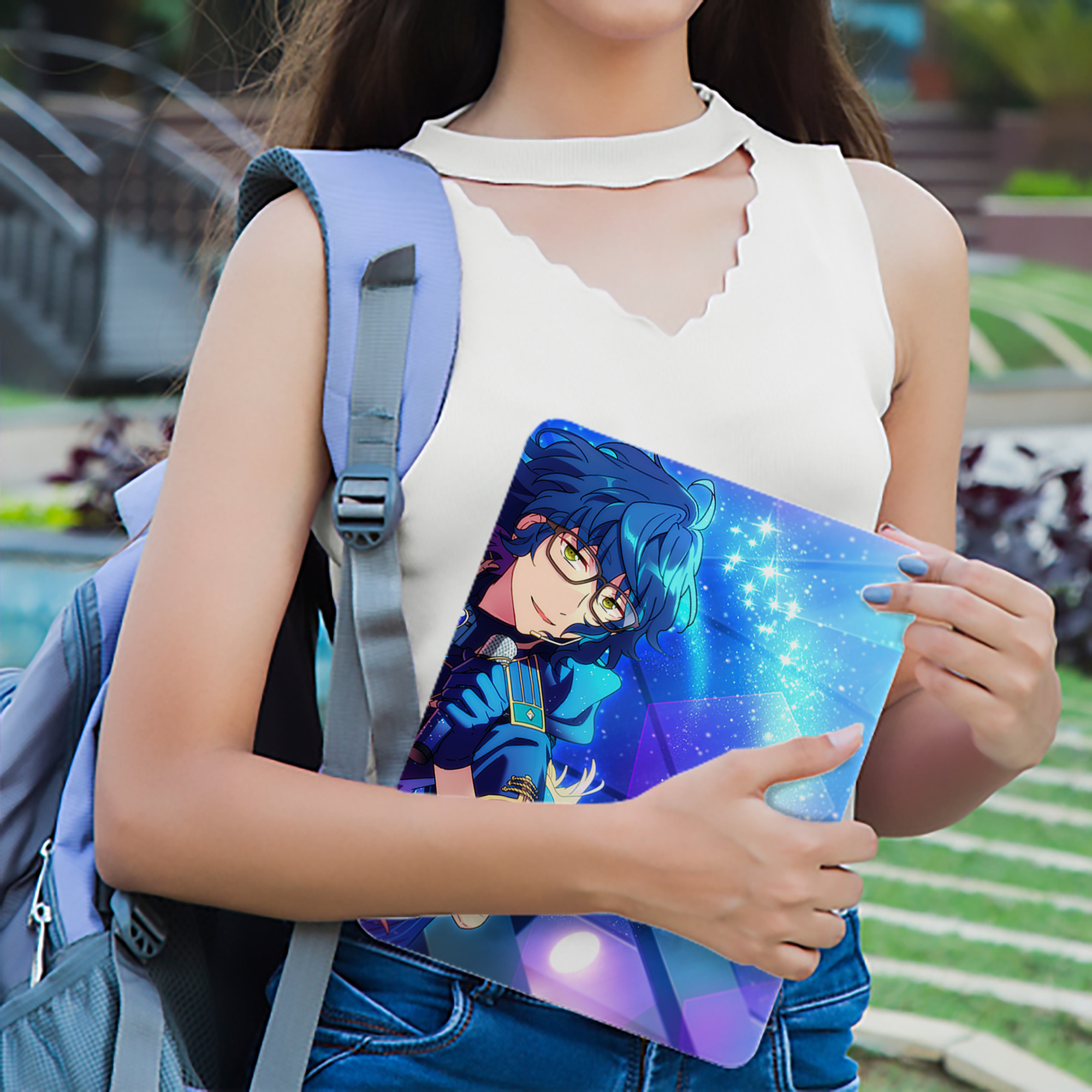 あんさんぶるスターズ! Ensemble Stars IPad ケース ブック型 PUレザー TPU 耐衝撃 軽量 薄型 ペン収納なし 全面保護 IPad 各モデル対応
