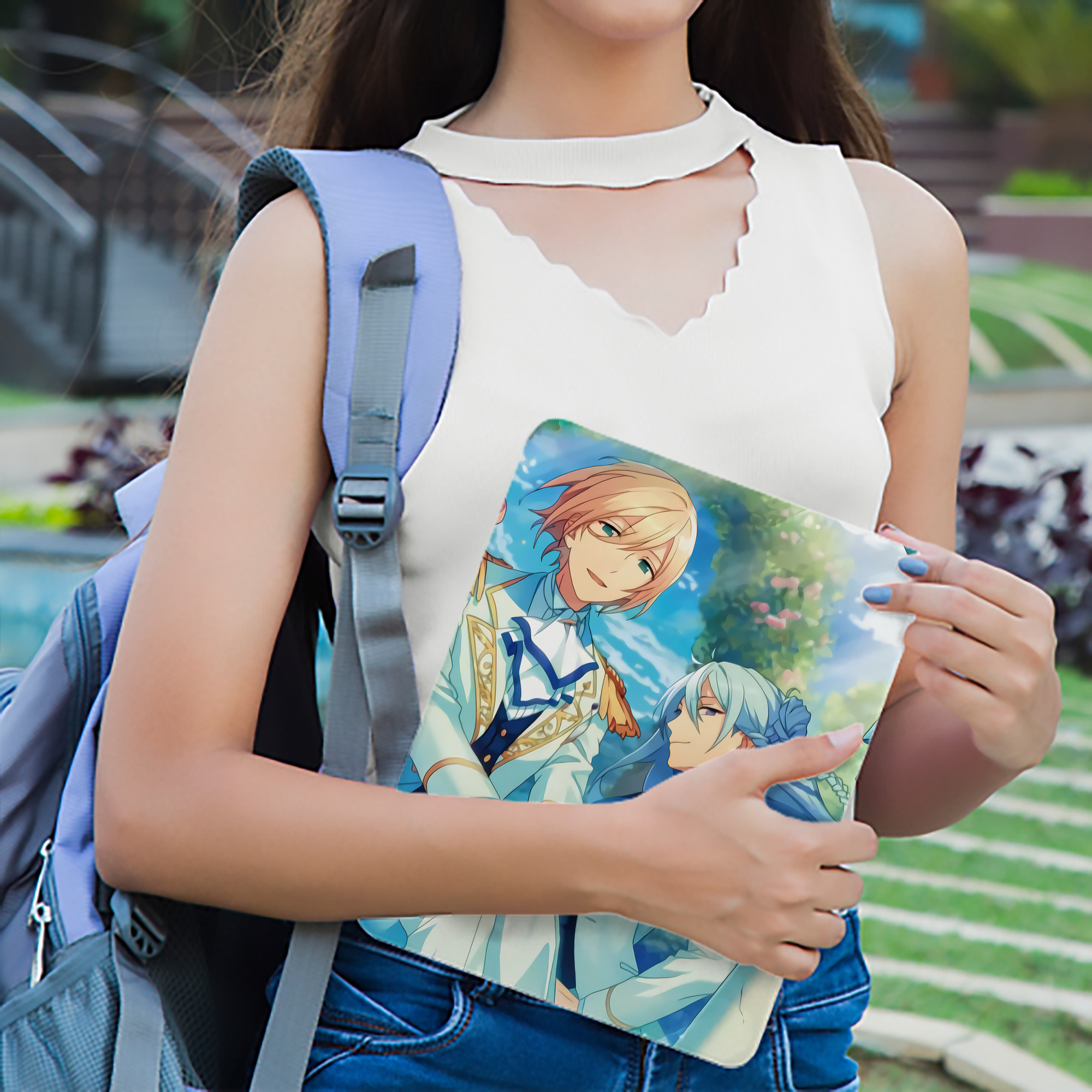 あんさんぶるスターズ! Ensemble Stars IPad ケース ブック型 PUレザー TPU 耐衝撃 軽量 薄型 ペン収納なし 全面保護 IPad 各モデル対応