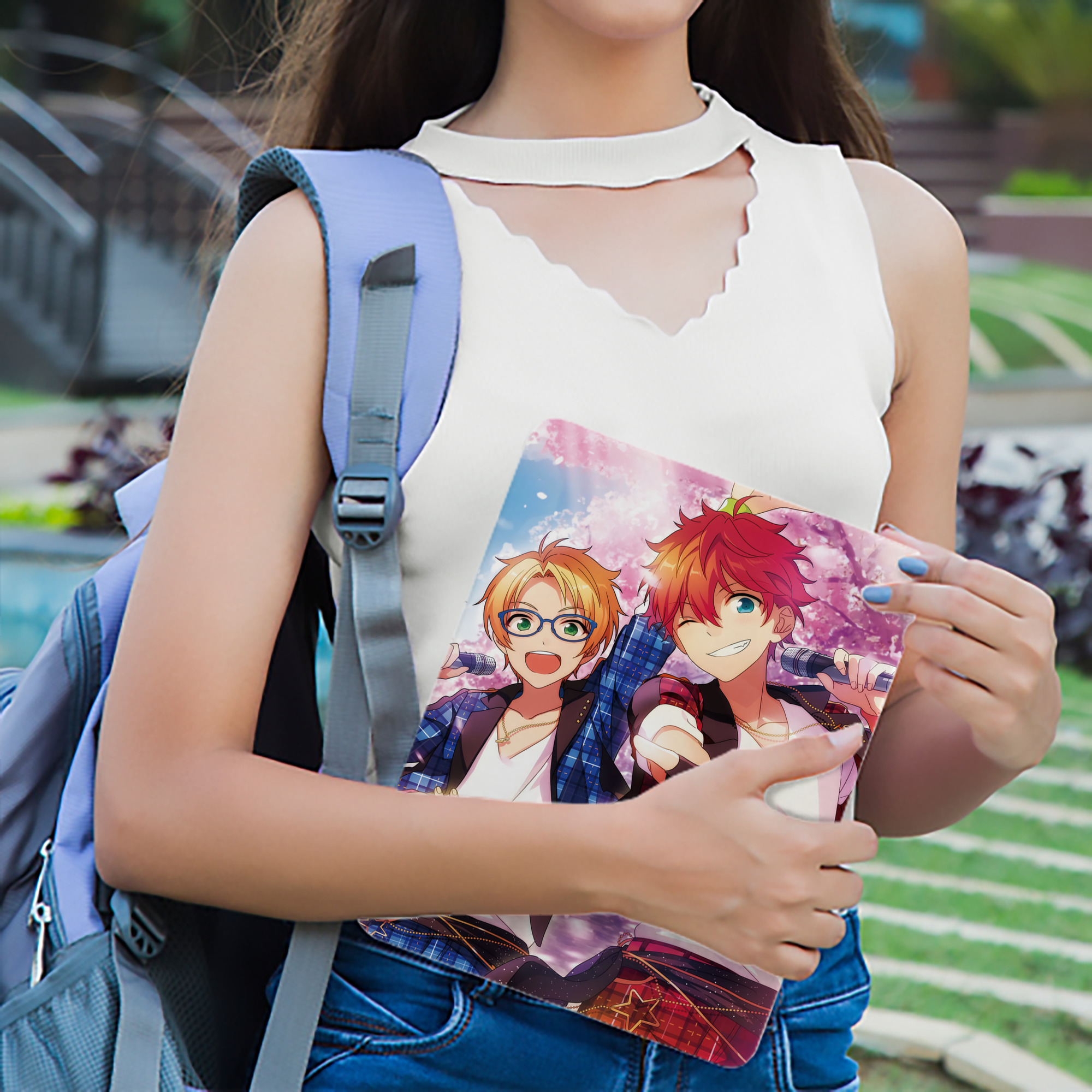 あんさんぶるスターズ! Ensemble Stars IPad ケース ブック型 PUレザー TPU 耐衝撃 軽量 薄型 ペン収納なし 全面保護 IPad 各モデル対応