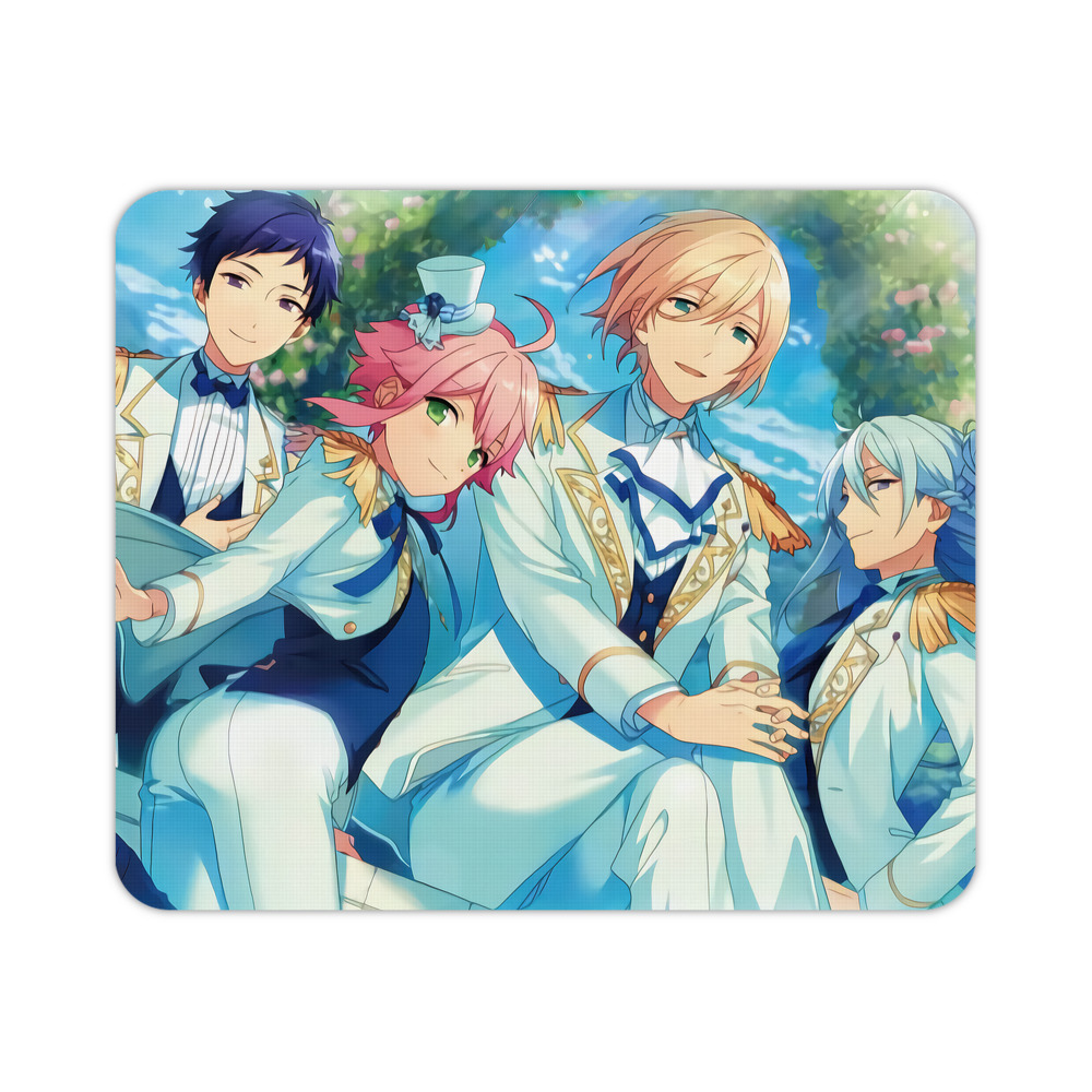 （画像用） あんさんぶるスターズ! Ensemble Stars マウスパッド ステッチ加工 ラバー素材 防水 滑り止め 超薄型 ゲーミング/オフィス対応