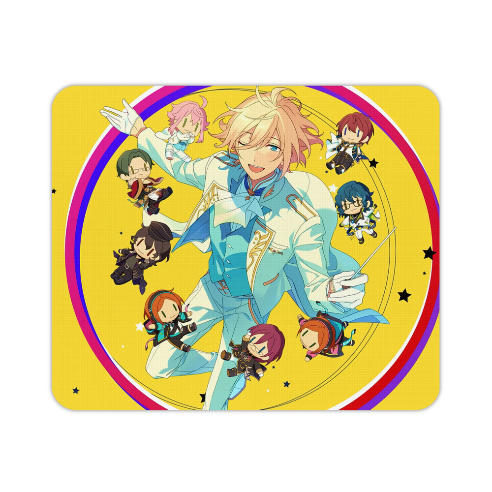 （画像用） あんさんぶるスターズ! Ensemble Stars マウスパッド ステッチ加工 ラバー素材 防水 滑り止め 超薄型 ゲーミング/オフィス対応
