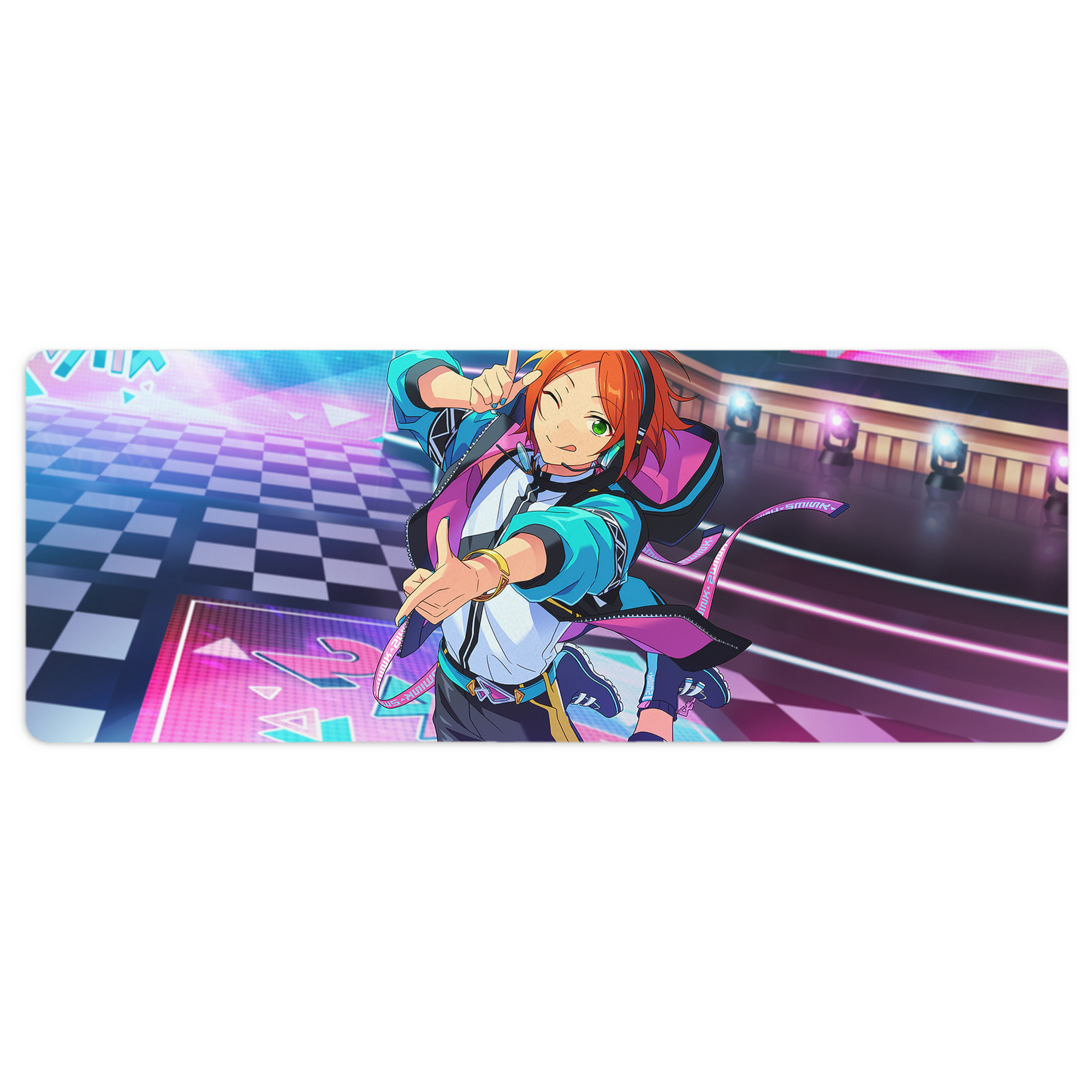 （画像用） あんさんぶるスターズ! Ensemble Stars ステッチ加工 大判デスクマット／滑り止めマウスパッド