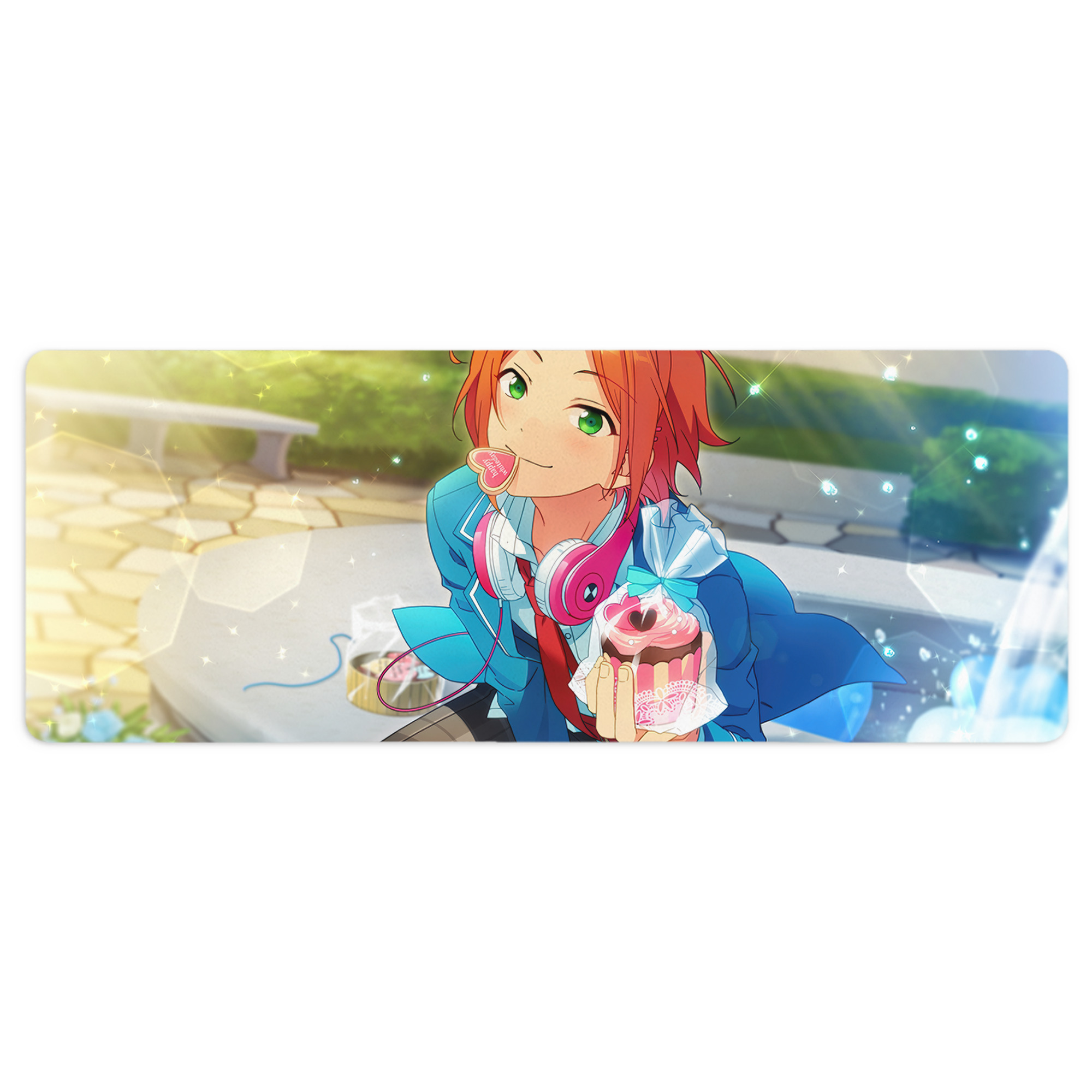 （画像用） あんさんぶるスターズ! Ensemble Stars ステッチ加工 大判デスクマット／滑り止めマウスパッド