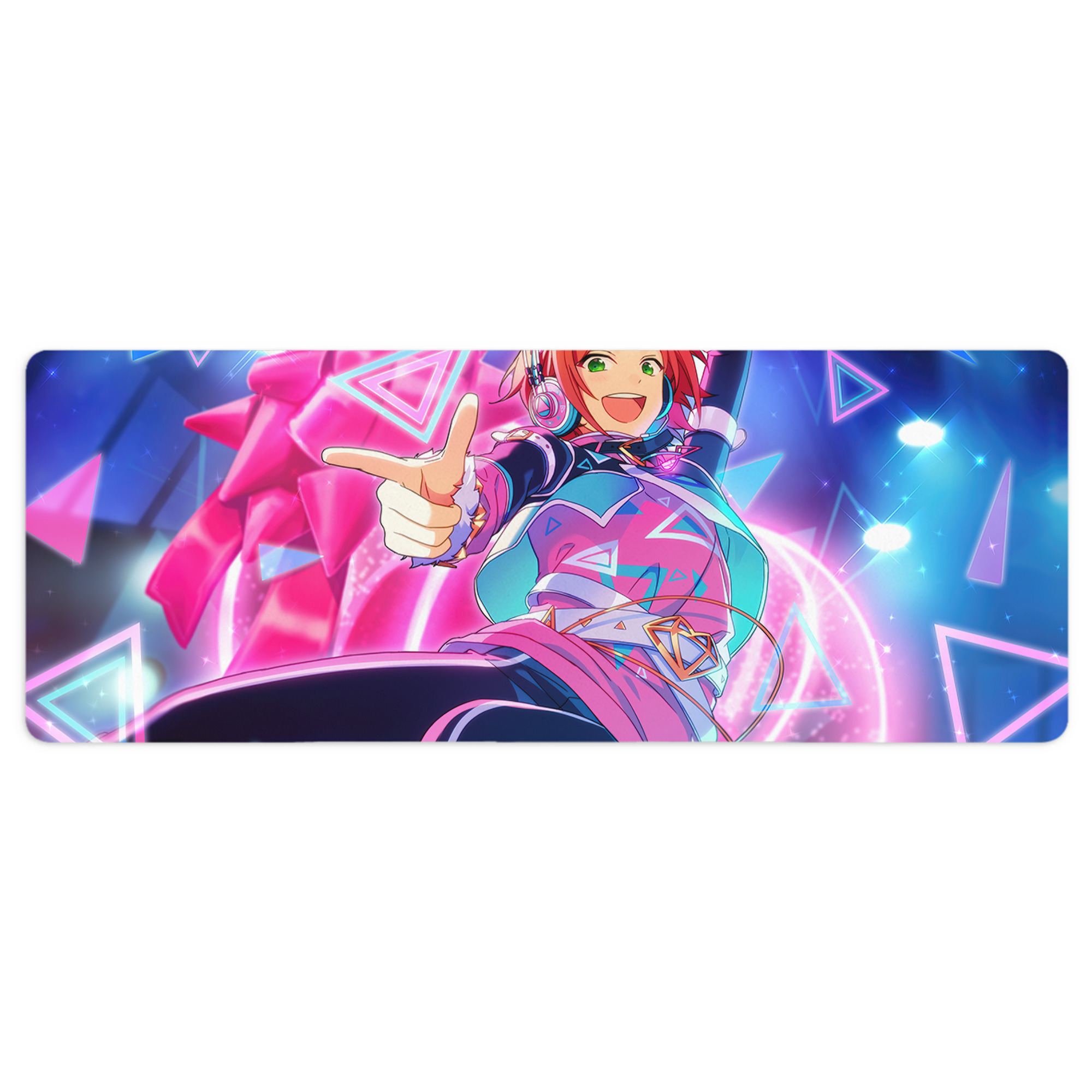 （画像用） あんさんぶるスターズ! Ensemble Stars ステッチ加工 大判デスクマット／滑り止めマウスパッド