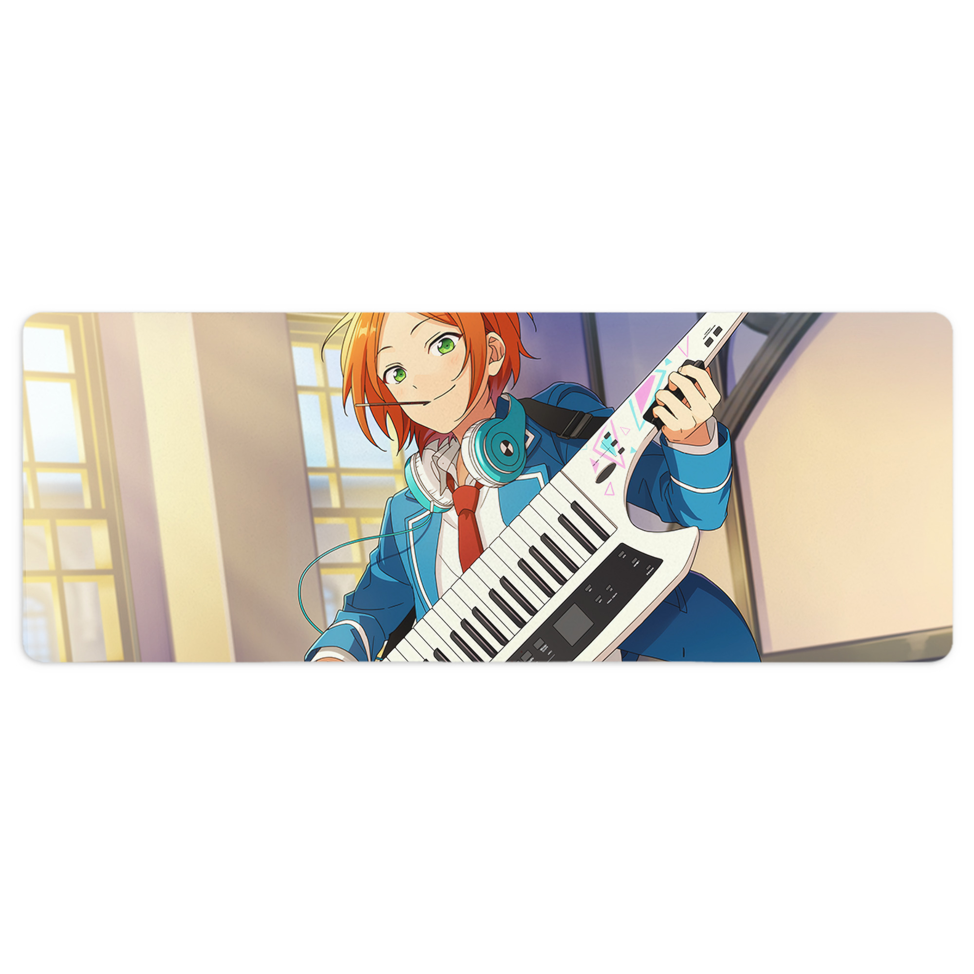 （画像用） あんさんぶるスターズ! Ensemble Stars ステッチ加工 大判デスクマット／滑り止めマウスパッド