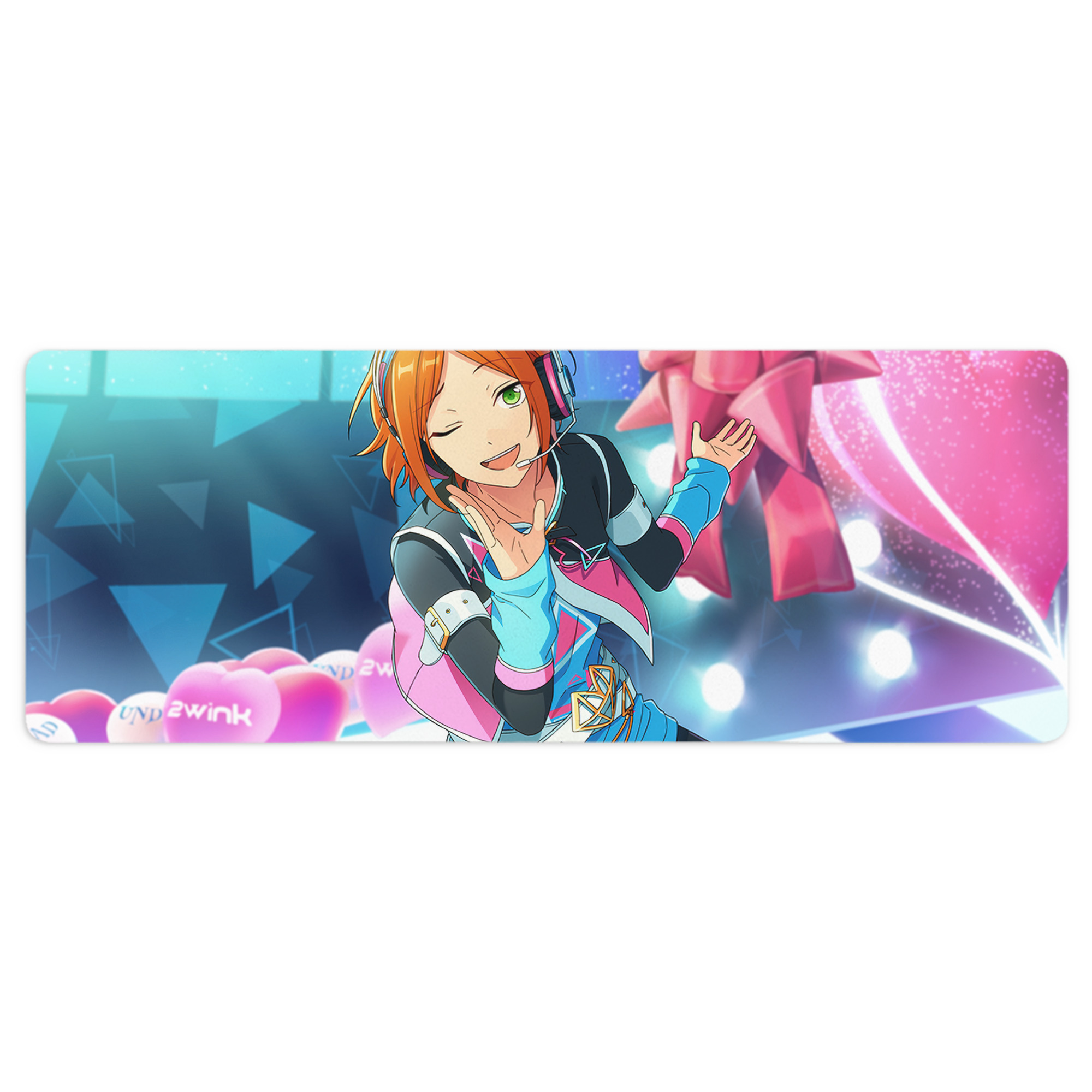 （画像用） あんさんぶるスターズ! Ensemble Stars ステッチ加工 大判デスクマット／滑り止めマウスパッド