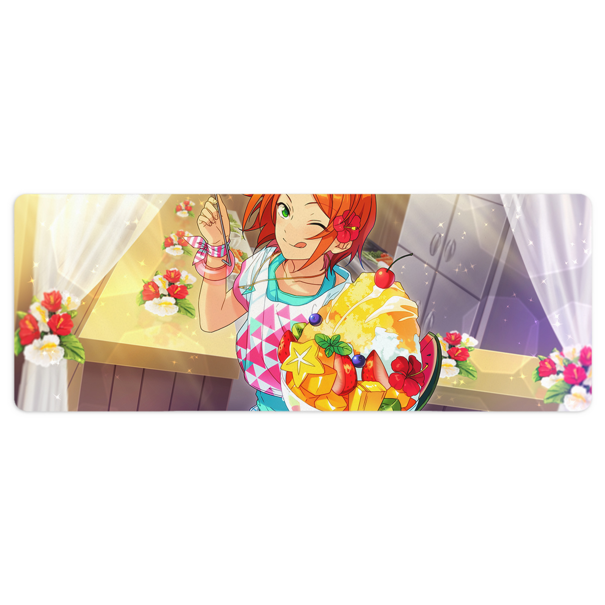 （画像用） あんさんぶるスターズ! Ensemble Stars ステッチ加工 大判デスクマット／滑り止めマウスパッド