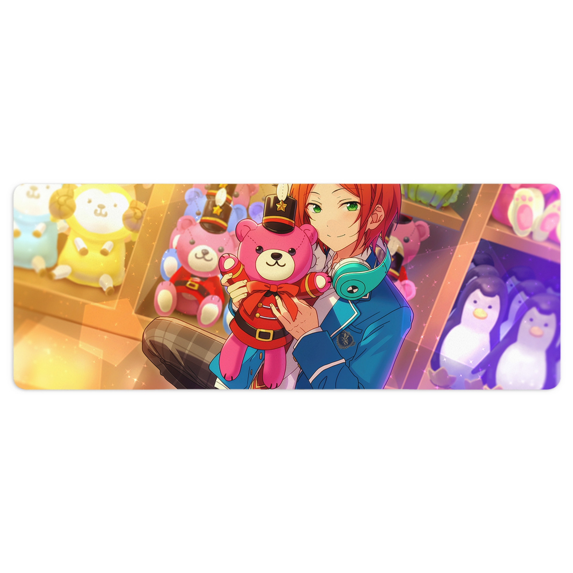 （画像用） あんさんぶるスターズ! Ensemble Stars ステッチ加工 大判デスクマット／滑り止めマウスパッド
