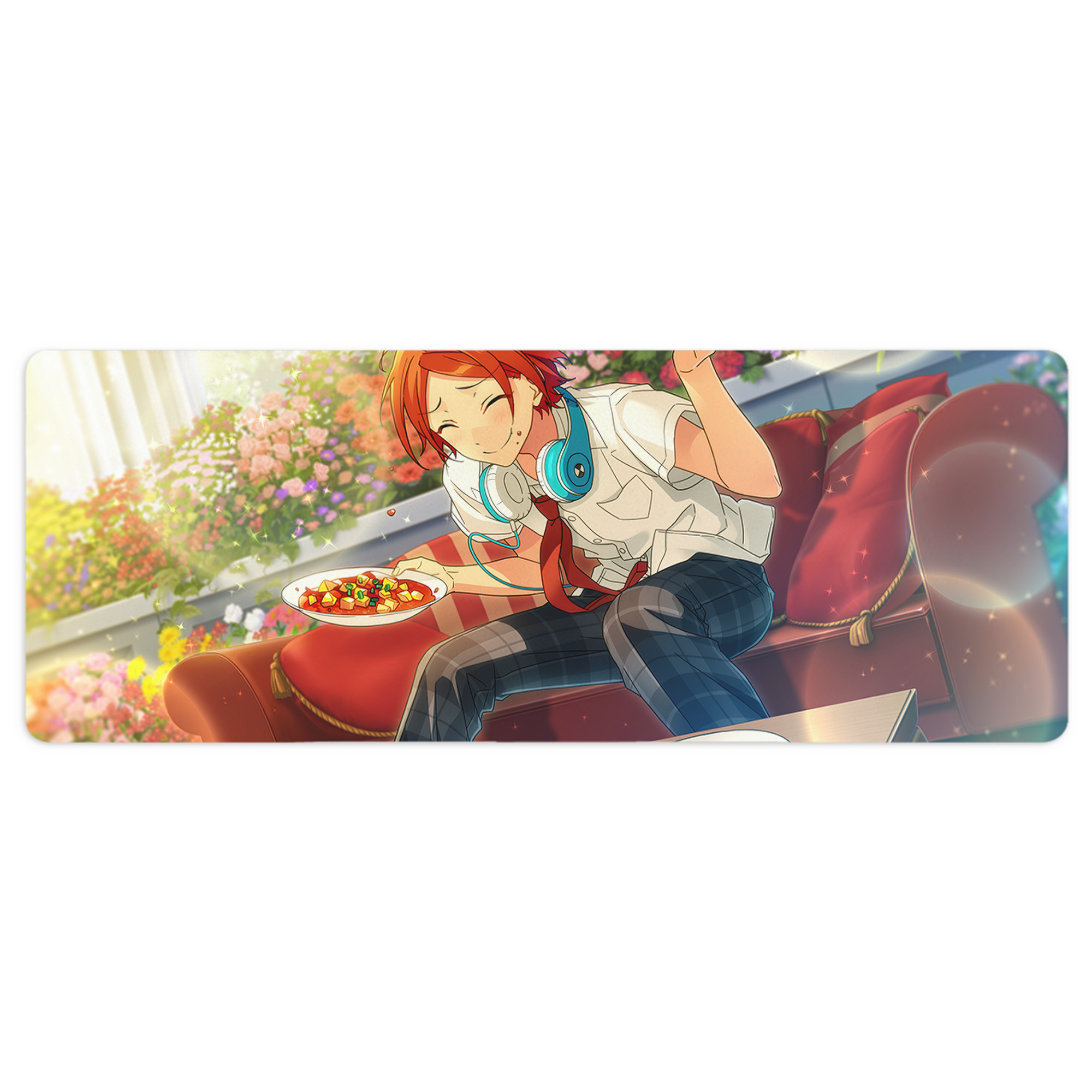 （画像用） あんさんぶるスターズ! Ensemble Stars ステッチ加工 大判デスクマット／滑り止めマウスパッド