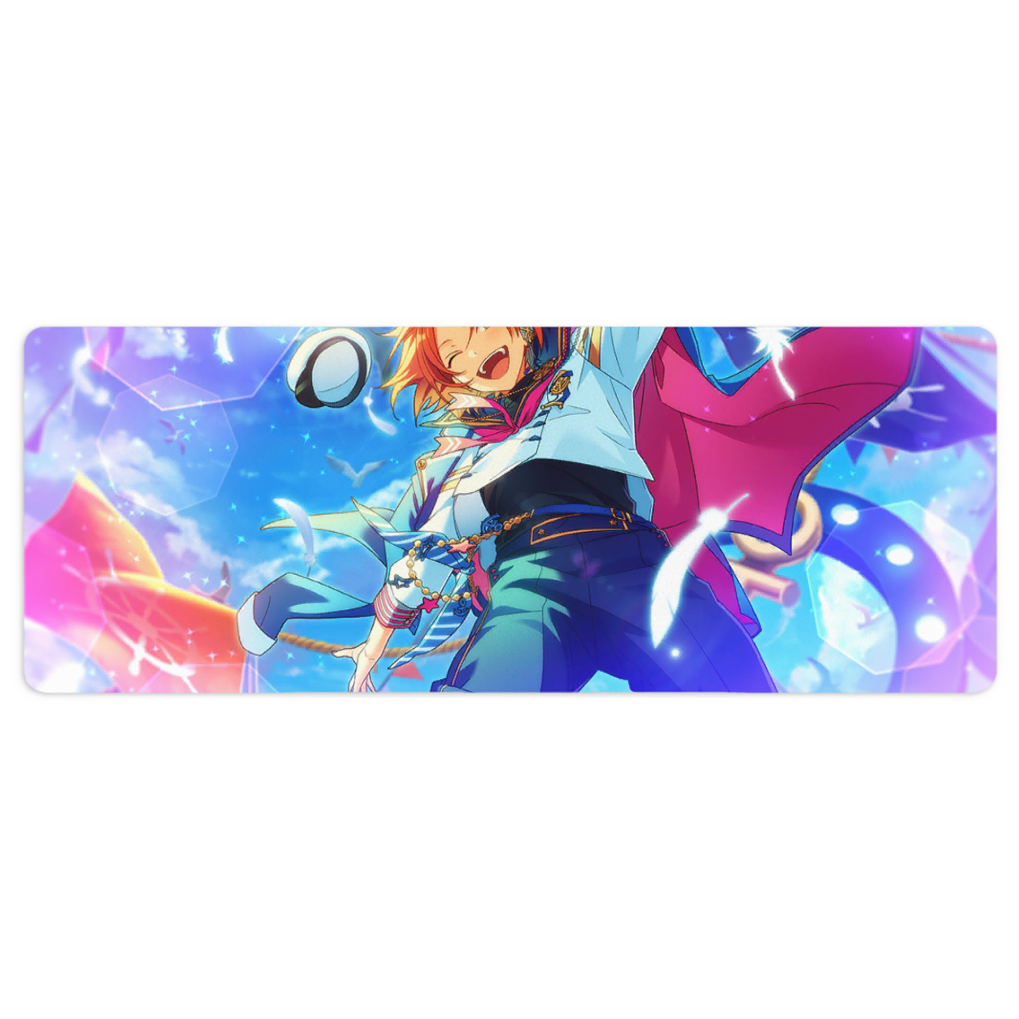 （画像用） あんさんぶるスターズ! Ensemble Stars ステッチ加工 大判デスクマット／滑り止めマウスパッド