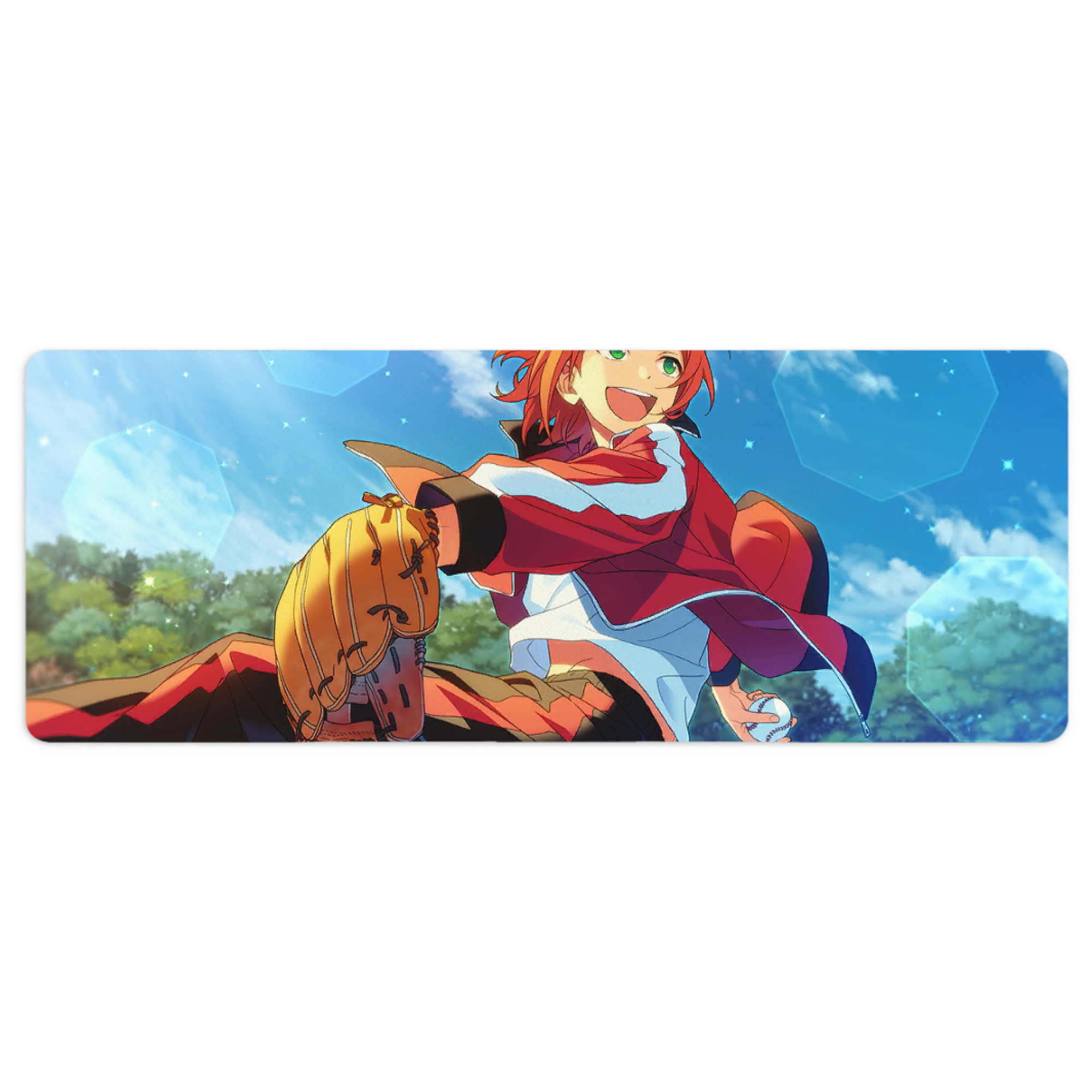 （画像用） あんさんぶるスターズ! Ensemble Stars ステッチ加工 大判デスクマット／滑り止めマウスパッド