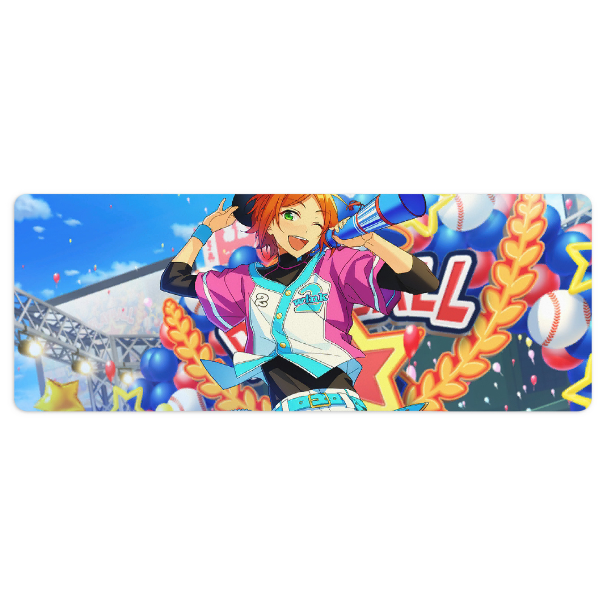 （画像用） あんさんぶるスターズ! Ensemble Stars ステッチ加工 大判デスクマット／滑り止めマウスパッド