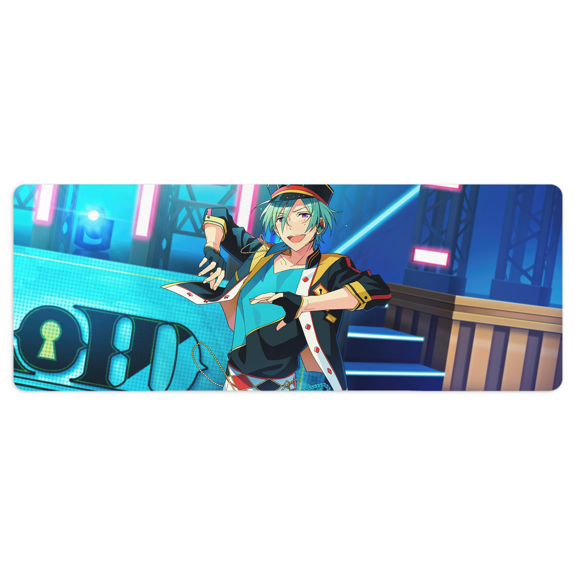 （画像用） あんさんぶるスターズ! Ensemble Stars ステッチ加工 大判デスクマット／滑り止めマウスパッド