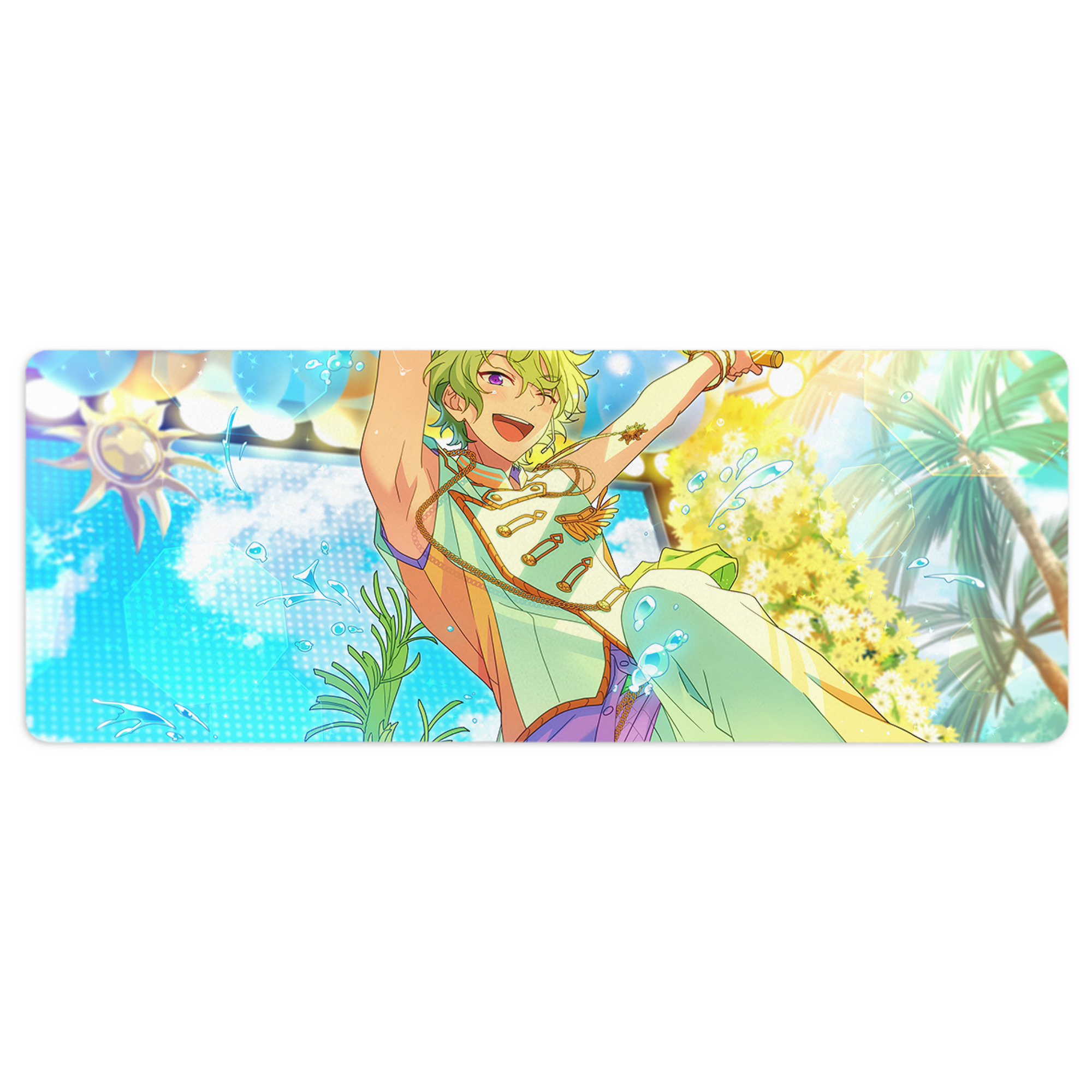 （画像用） あんさんぶるスターズ! Ensemble Stars ステッチ加工 大判デスクマット／滑り止めマウスパッド