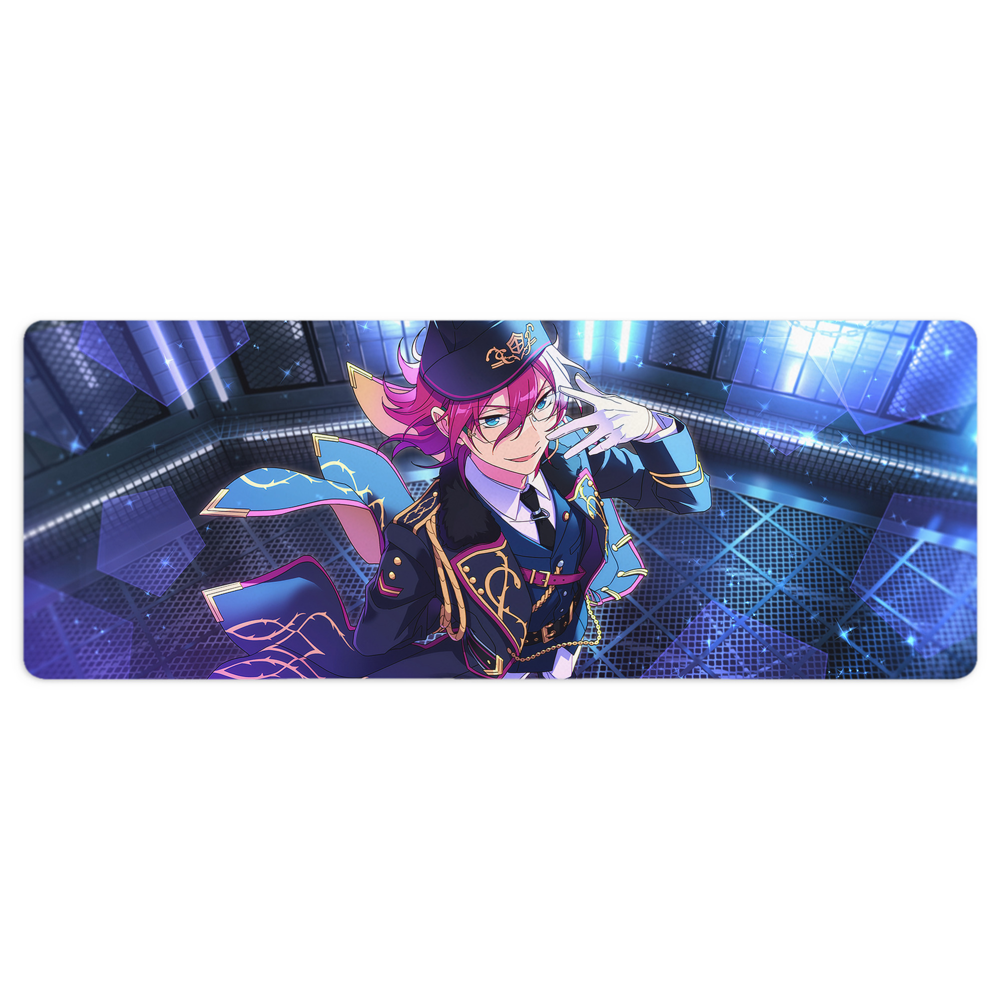 （画像用） あんさんぶるスターズ! Ensemble Stars ステッチ加工 大判デスクマット／滑り止めマウスパッド