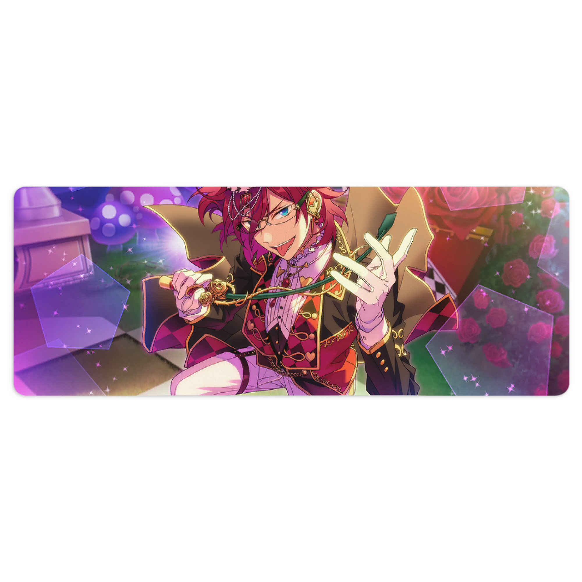 （画像用） あんさんぶるスターズ! Ensemble Stars ステッチ加工 大判デスクマット／滑り止めマウスパッド
