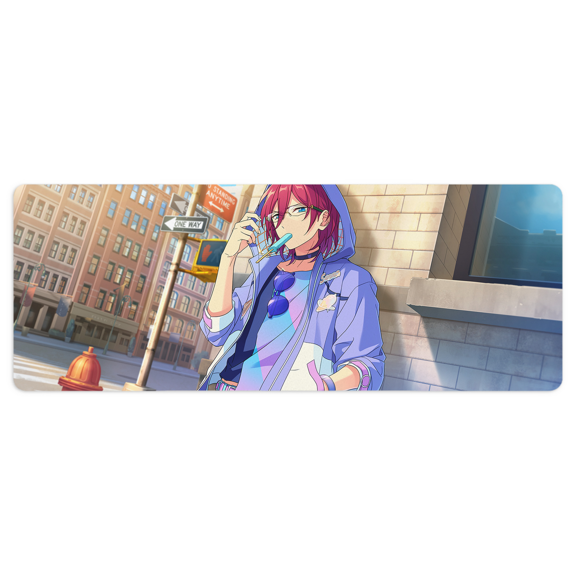 （画像用） あんさんぶるスターズ! Ensemble Stars ステッチ加工 大判デスクマット／滑り止めマウスパッド
