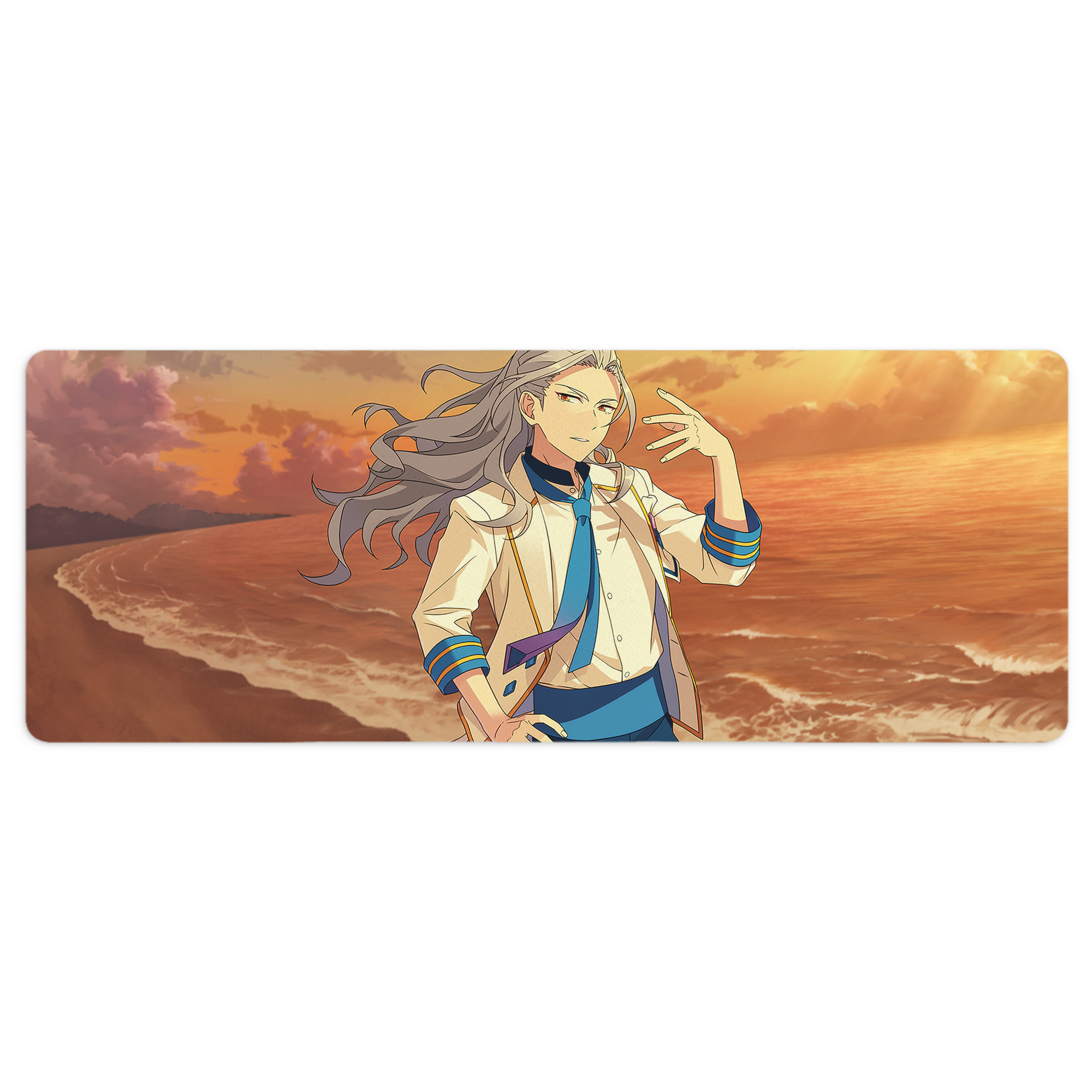 （画像用） あんさんぶるスターズ! Ensemble Stars ステッチ加工 大判デスクマット／滑り止めマウスパッド