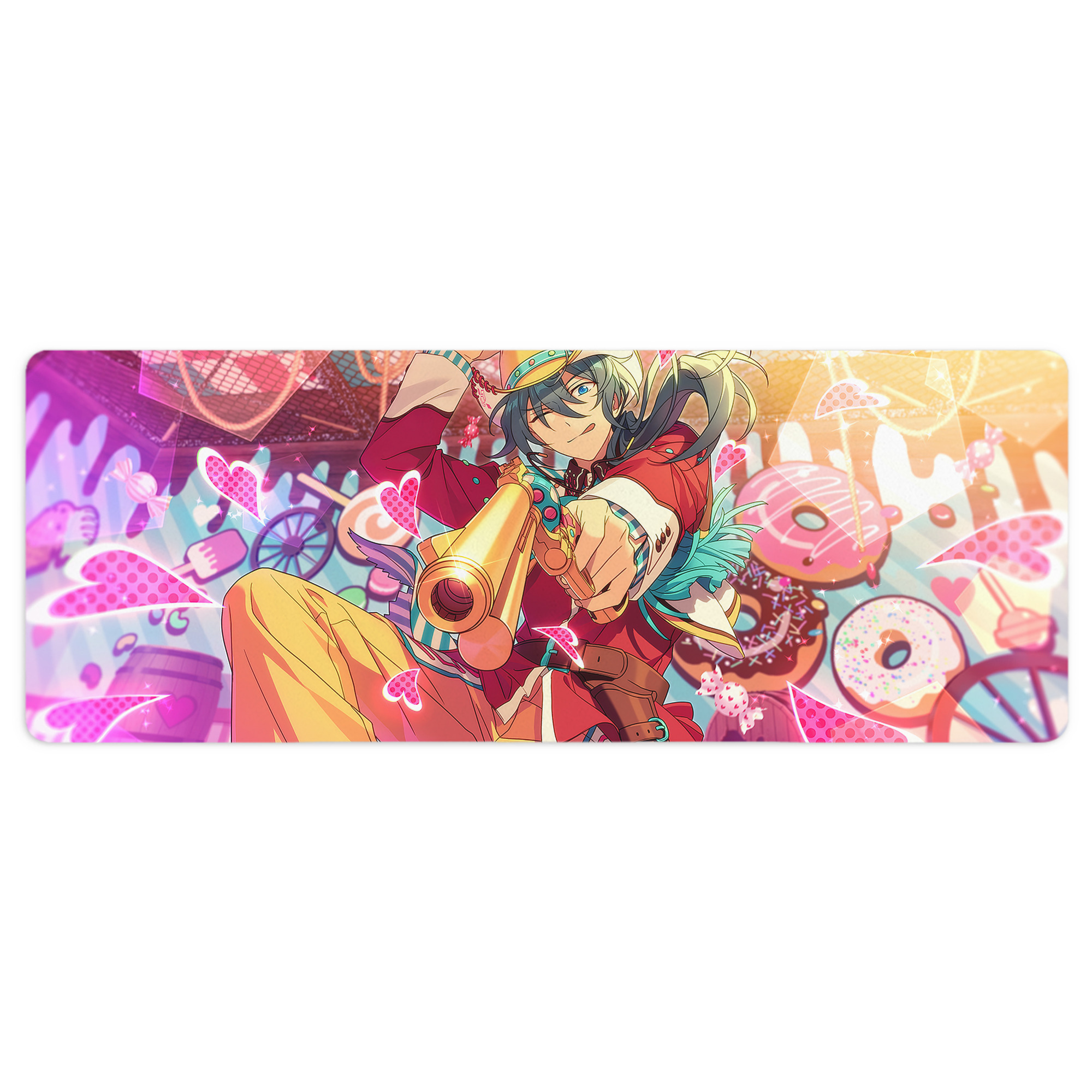 （画像用） あんさんぶるスターズ! Ensemble Stars ステッチ加工 大判デスクマット／滑り止めマウスパッド