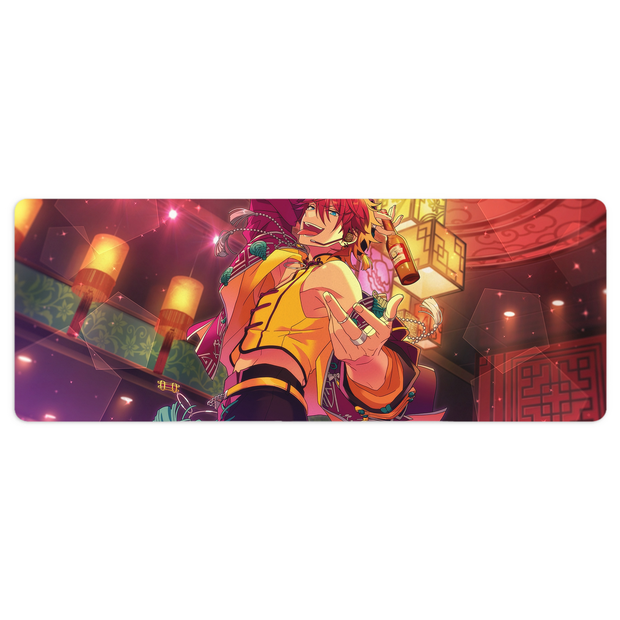 （画像用） あんさんぶるスターズ! Ensemble Stars ステッチ加工 大判デスクマット／滑り止めマウスパッド