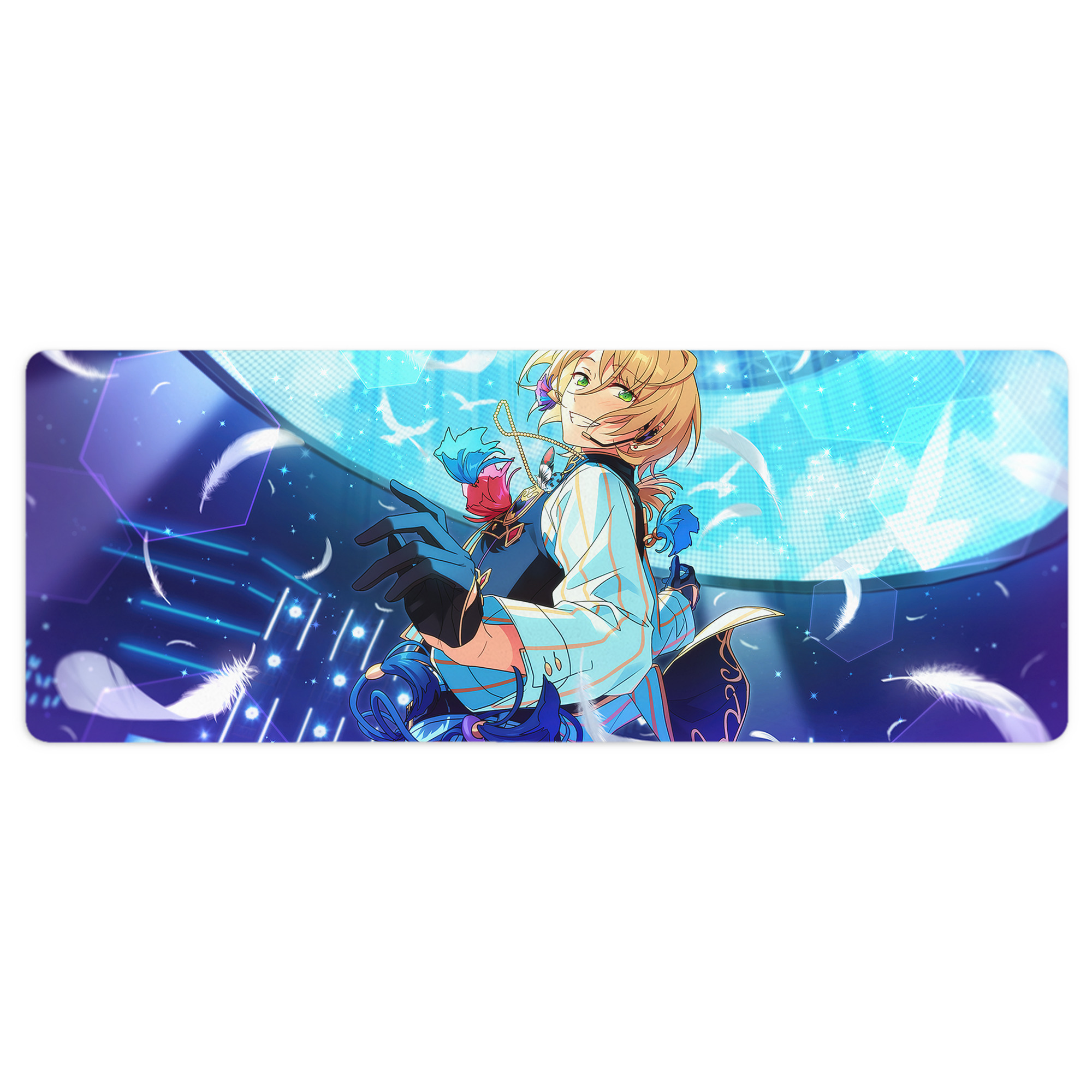 （画像用） あんさんぶるスターズ! Ensemble Stars ステッチ加工 大判デスクマット／滑り止めマウスパッド