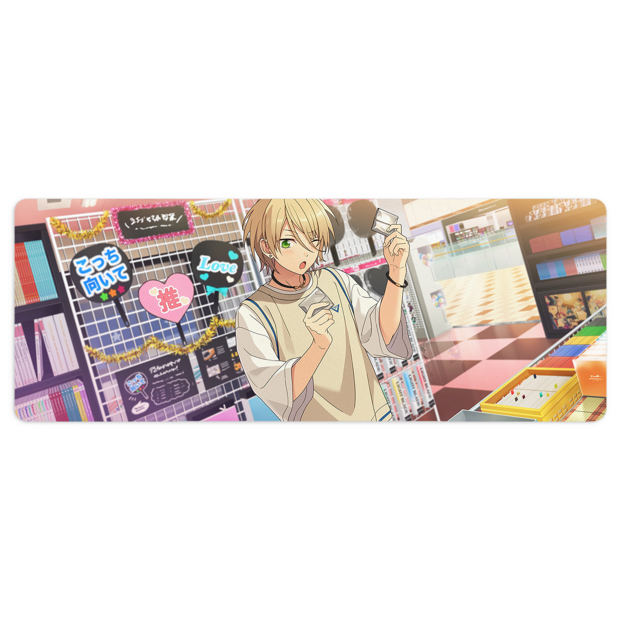 （画像用） あんさんぶるスターズ! Ensemble Stars ステッチ加工 大判デスクマット／滑り止めマウスパッド