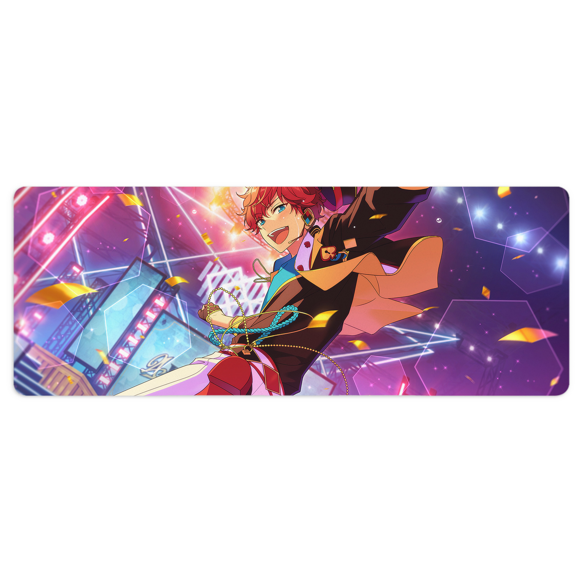 （画像用） あんさんぶるスターズ! Ensemble Stars ステッチ加工 大判デスクマット／滑り止めマウスパッド