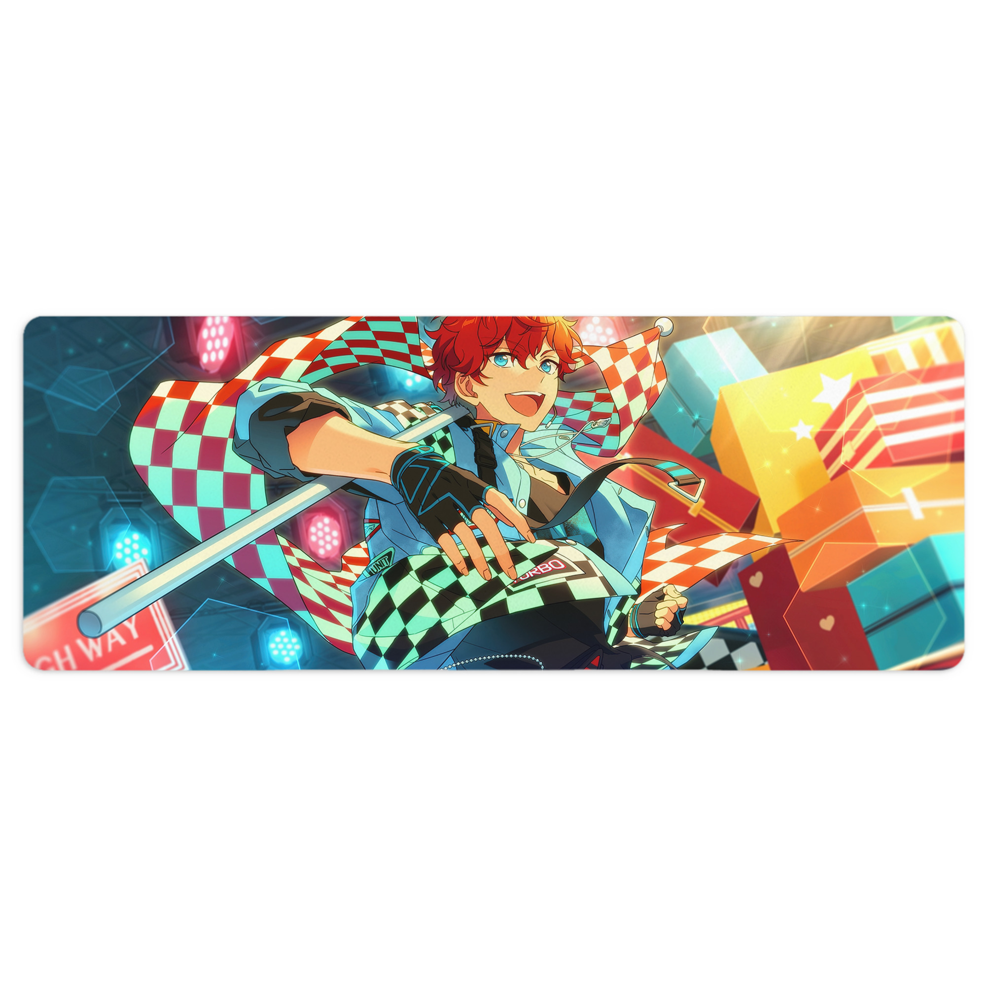 （画像用） あんさんぶるスターズ! Ensemble Stars ステッチ加工 大判デスクマット／滑り止めマウスパッド