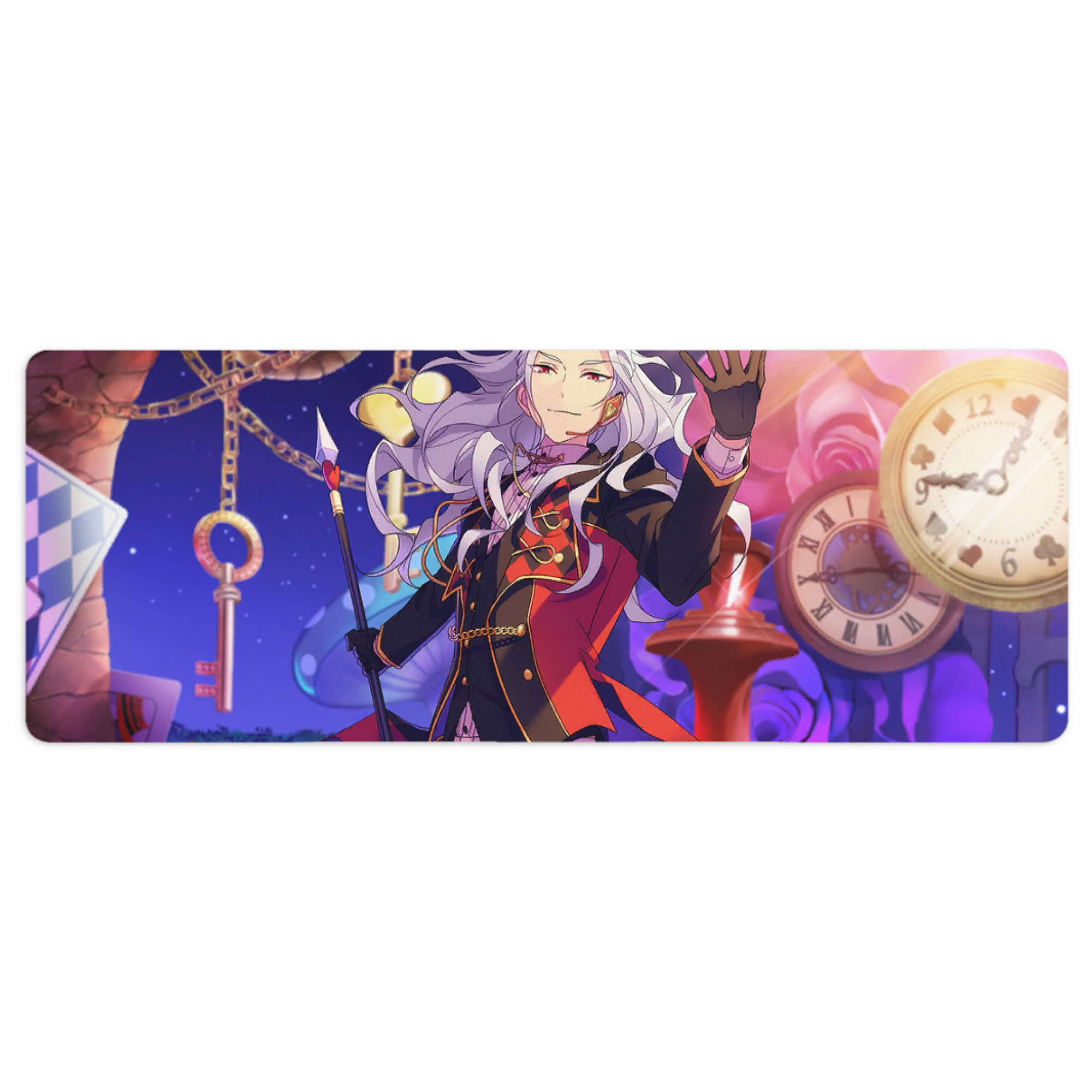 （画像用） あんさんぶるスターズ! Ensemble Stars ステッチ加工 大判デスクマット／滑り止めマウスパッド