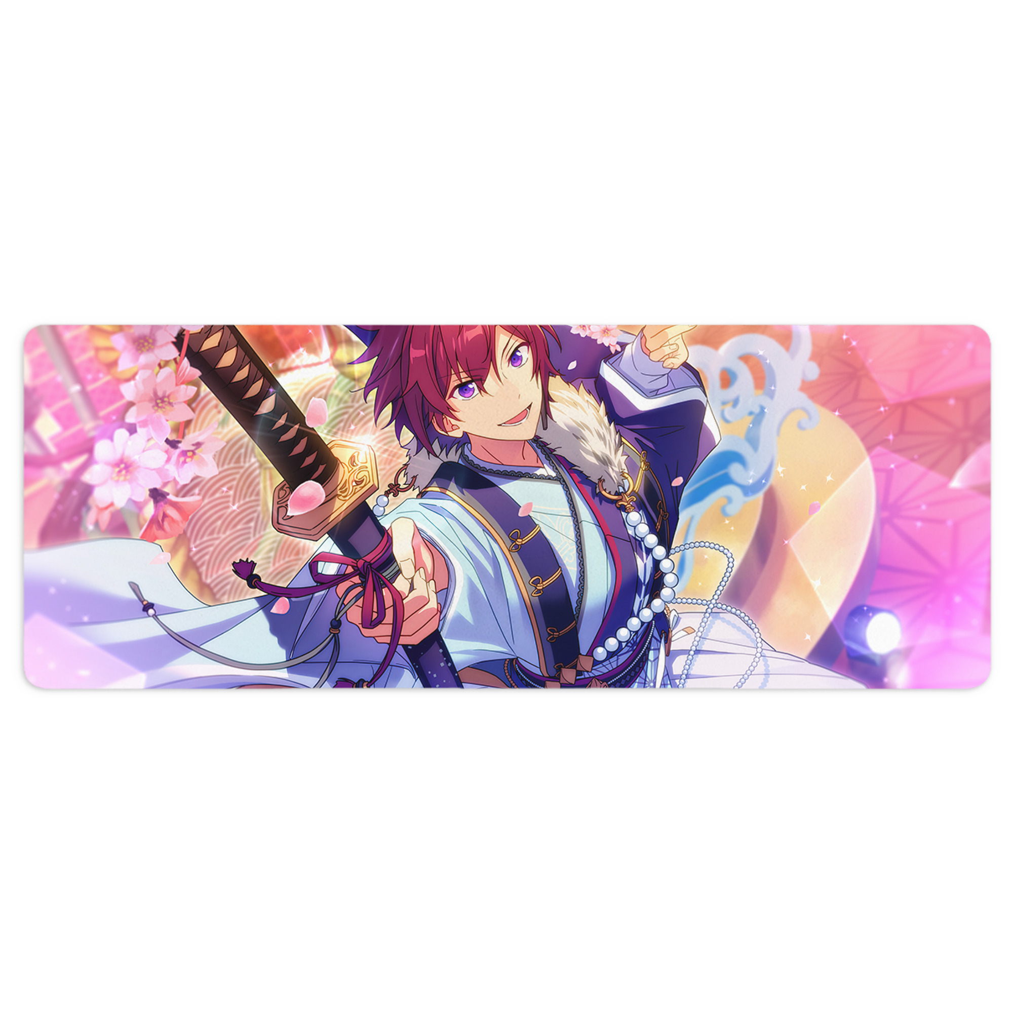 （画像用） あんさんぶるスターズ! Ensemble Stars ステッチ加工 大判デスクマット／滑り止めマウスパッド
