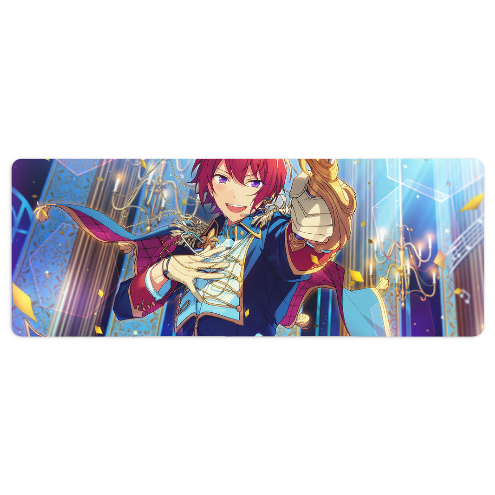 （画像用） あんさんぶるスターズ! Ensemble Stars ステッチ加工 大判デスクマット／滑り止めマウスパッド
