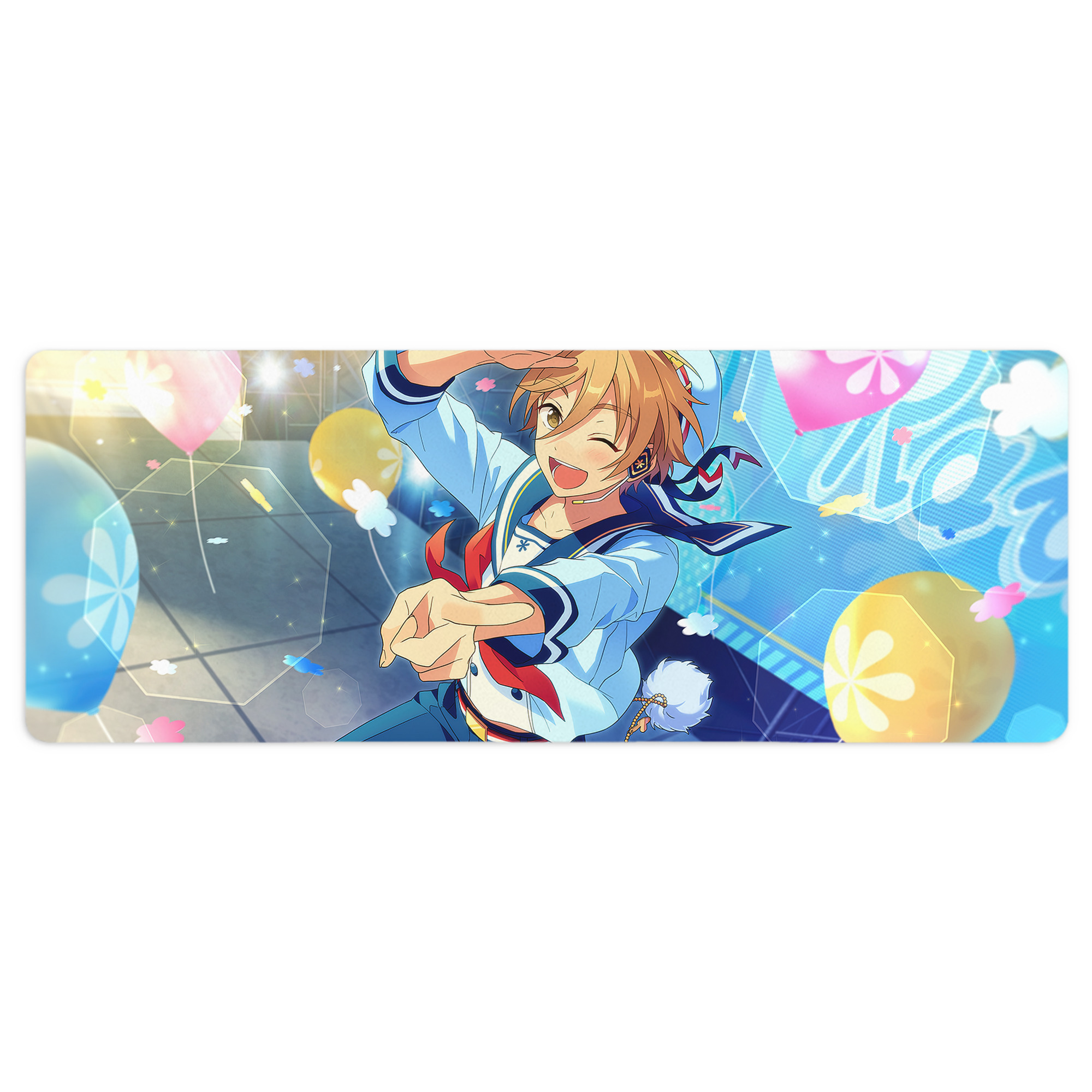 （画像用） あんさんぶるスターズ! Ensemble Stars ステッチ加工 大判デスクマット／滑り止めマウスパッド