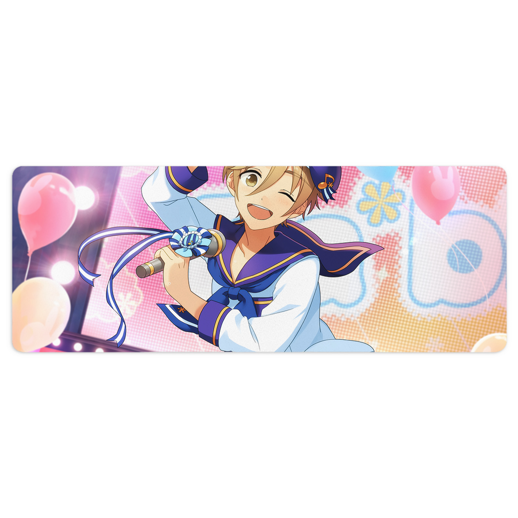 （画像用） あんさんぶるスターズ! Ensemble Stars ステッチ加工 大判デスクマット／滑り止めマウスパッド