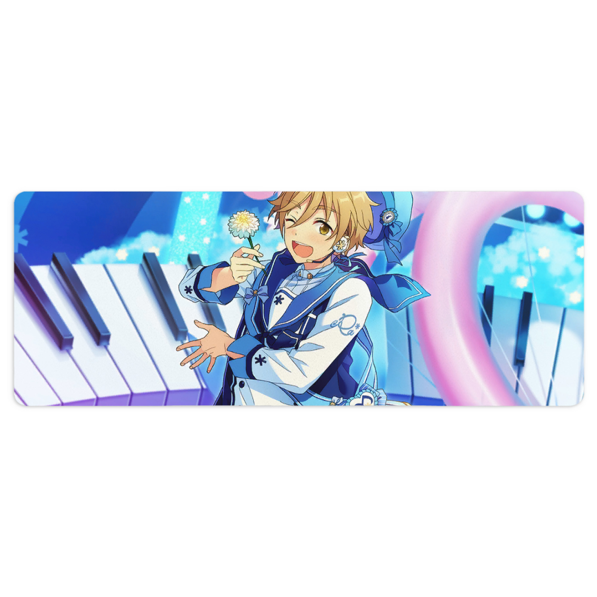 （画像用） あんさんぶるスターズ! Ensemble Stars ステッチ加工 大判デスクマット／滑り止めマウスパッド