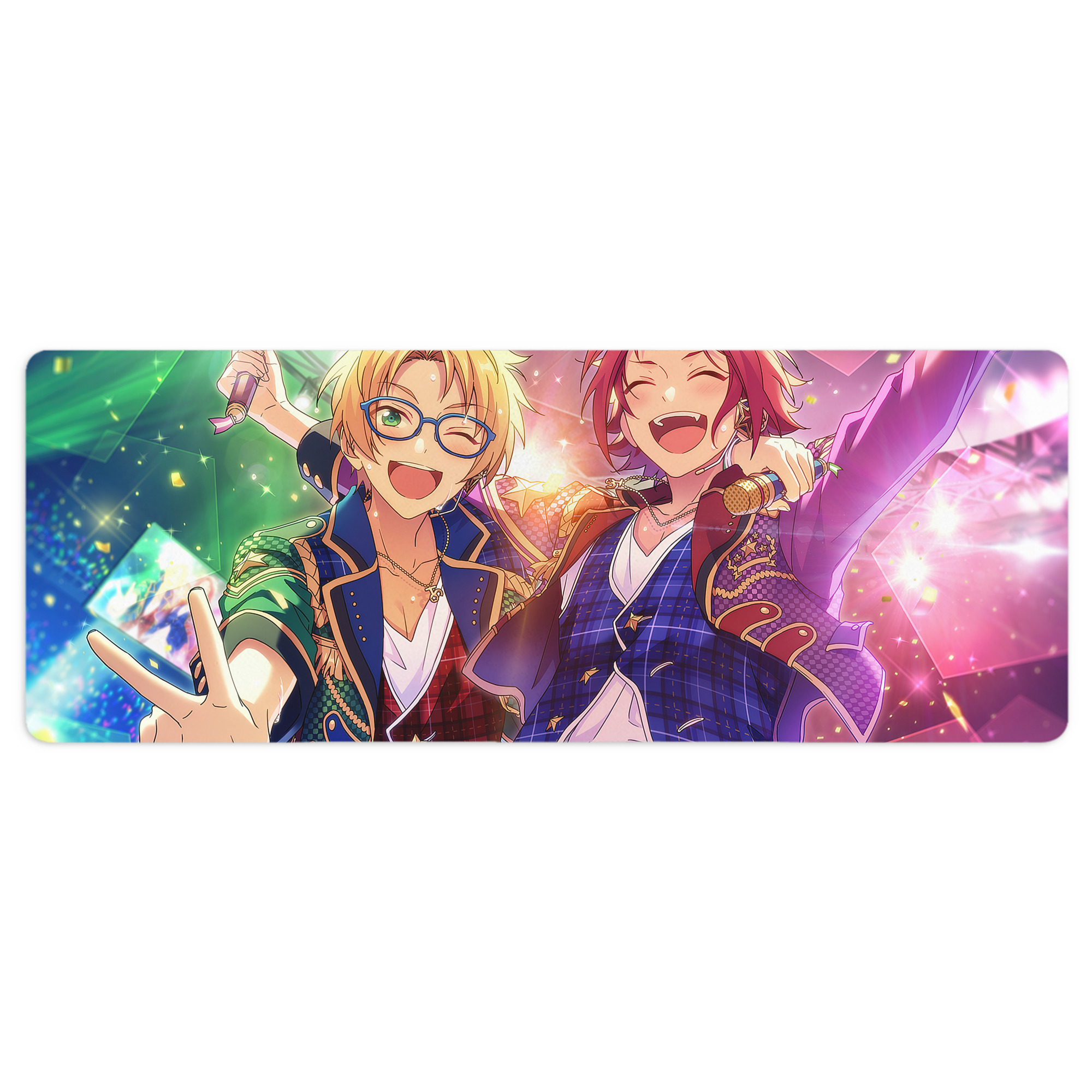 （画像用） あんさんぶるスターズ! Ensemble Stars ステッチ加工 大判デスクマット／滑り止めマウスパッド