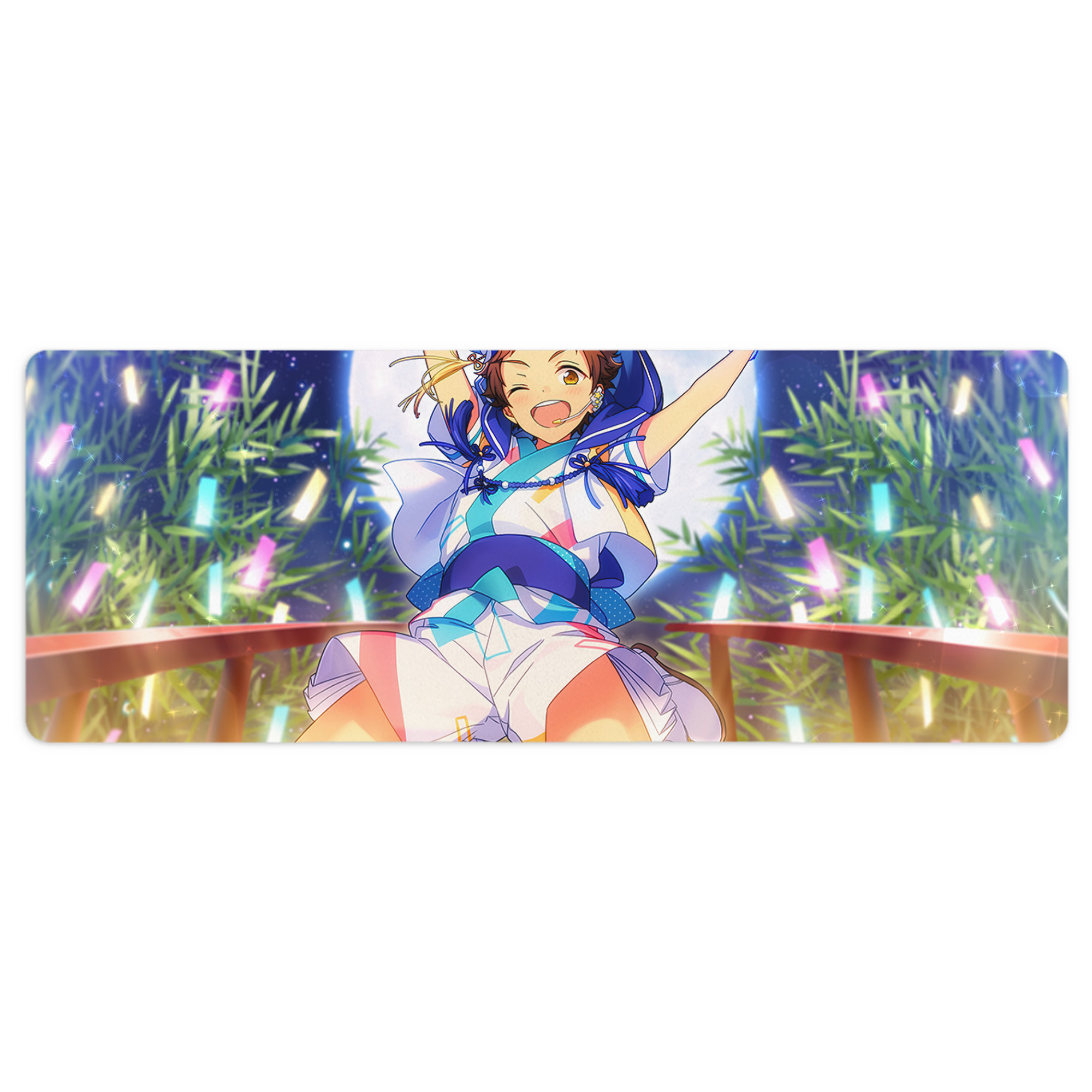 （画像用） あんさんぶるスターズ! Ensemble Stars ステッチ加工 大判デスクマット／滑り止めマウスパッド