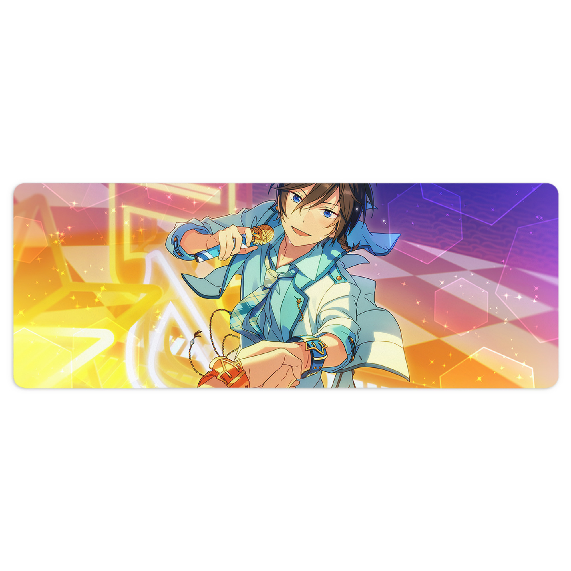 （画像用） あんさんぶるスターズ! Ensemble Stars ステッチ加工 大判デスクマット／滑り止めマウスパッド