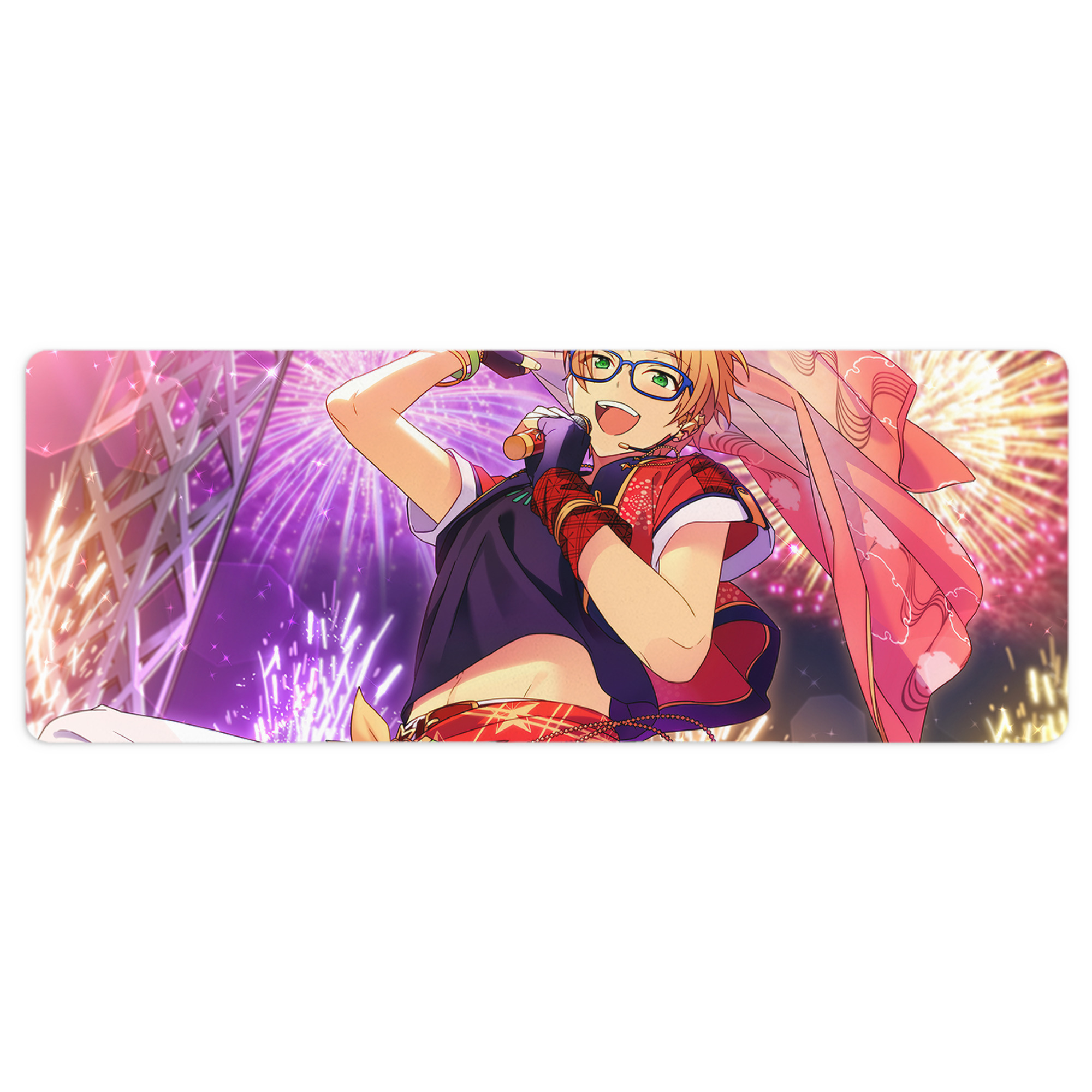 （画像用） あんさんぶるスターズ! Ensemble Stars ステッチ加工 大判デスクマット／滑り止めマウスパッド