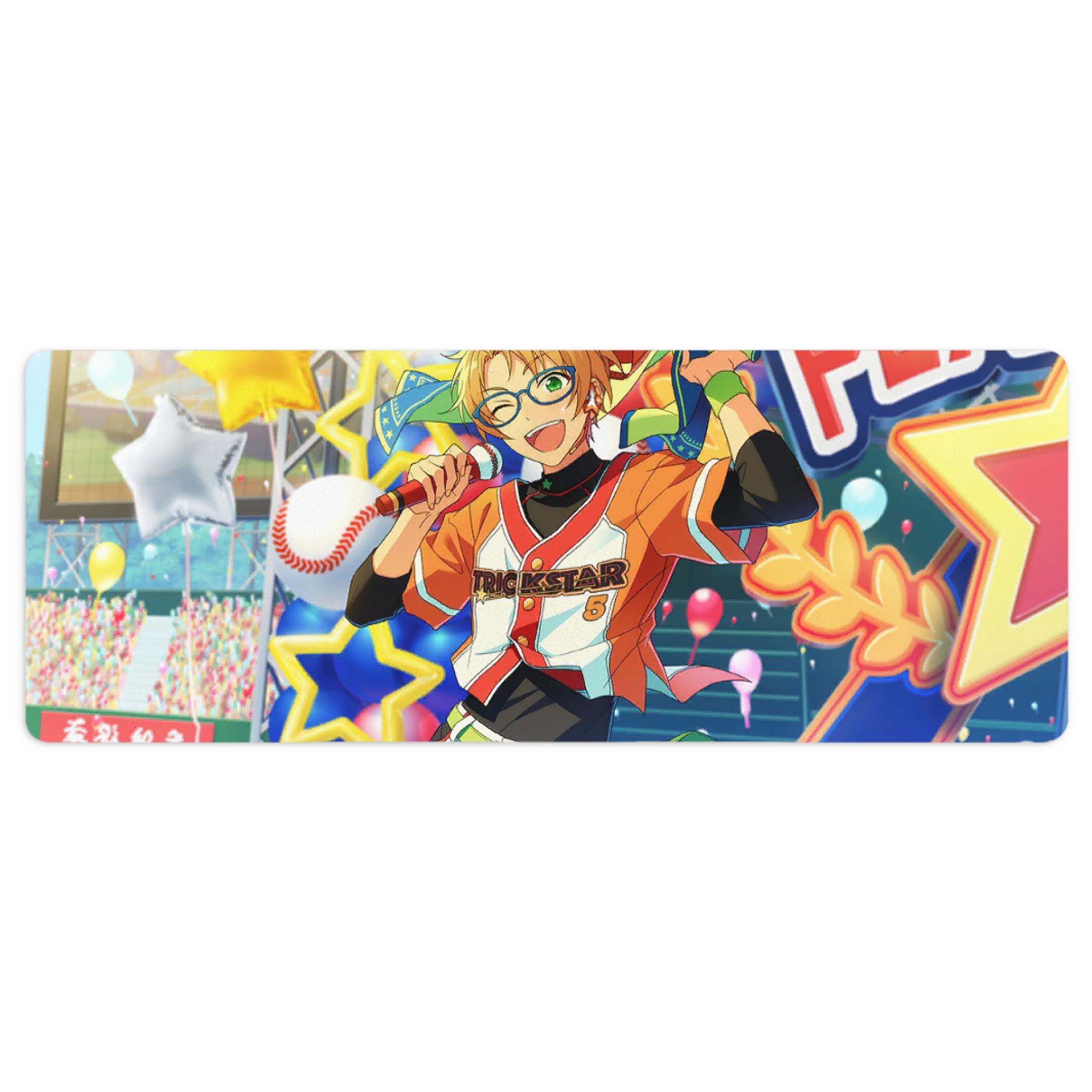 （画像用） あんさんぶるスターズ! Ensemble Stars ステッチ加工 大判デスクマット／滑り止めマウスパッド
