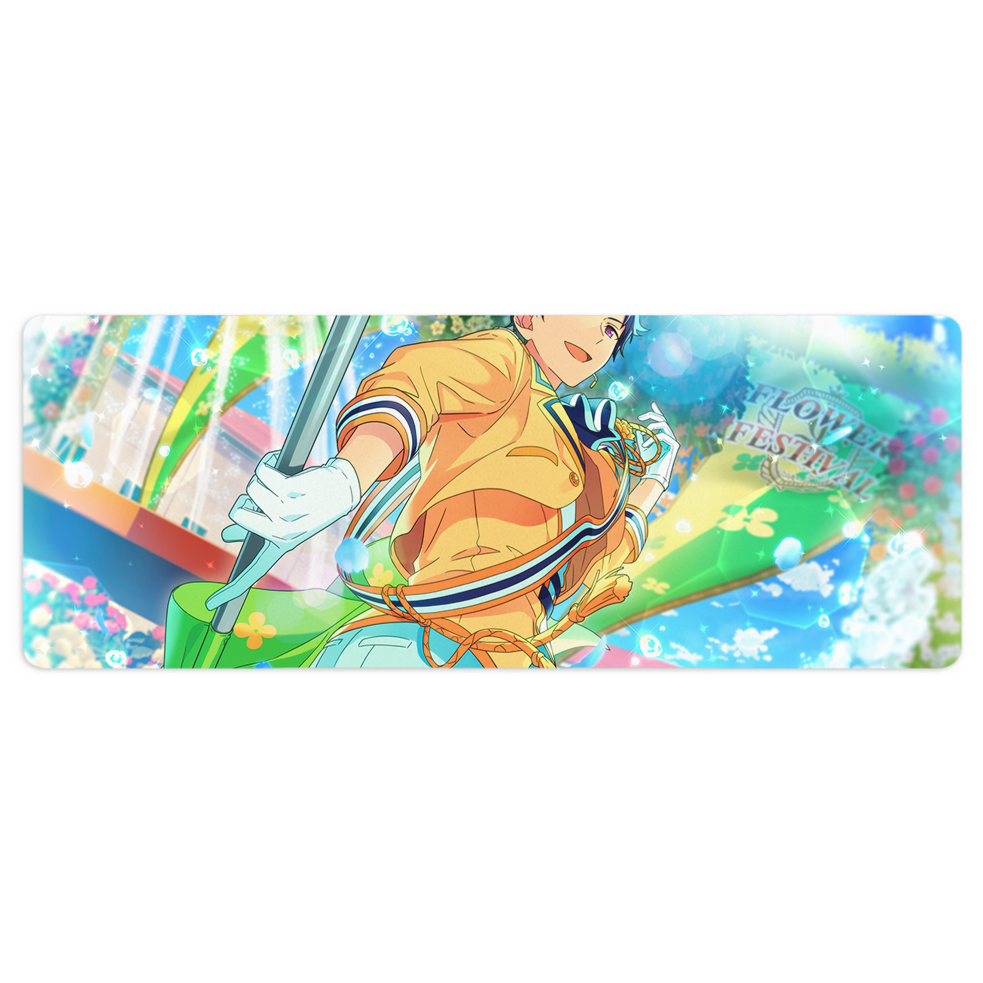 （画像用） あんさんぶるスターズ! Ensemble Stars ステッチ加工 大判デスクマット／滑り止めマウスパッド