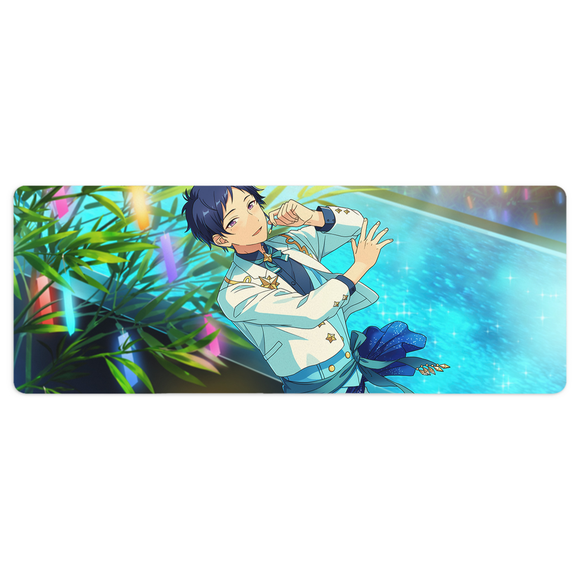 （画像用） あんさんぶるスターズ! Ensemble Stars ステッチ加工 大判デスクマット／滑り止めマウスパッド
