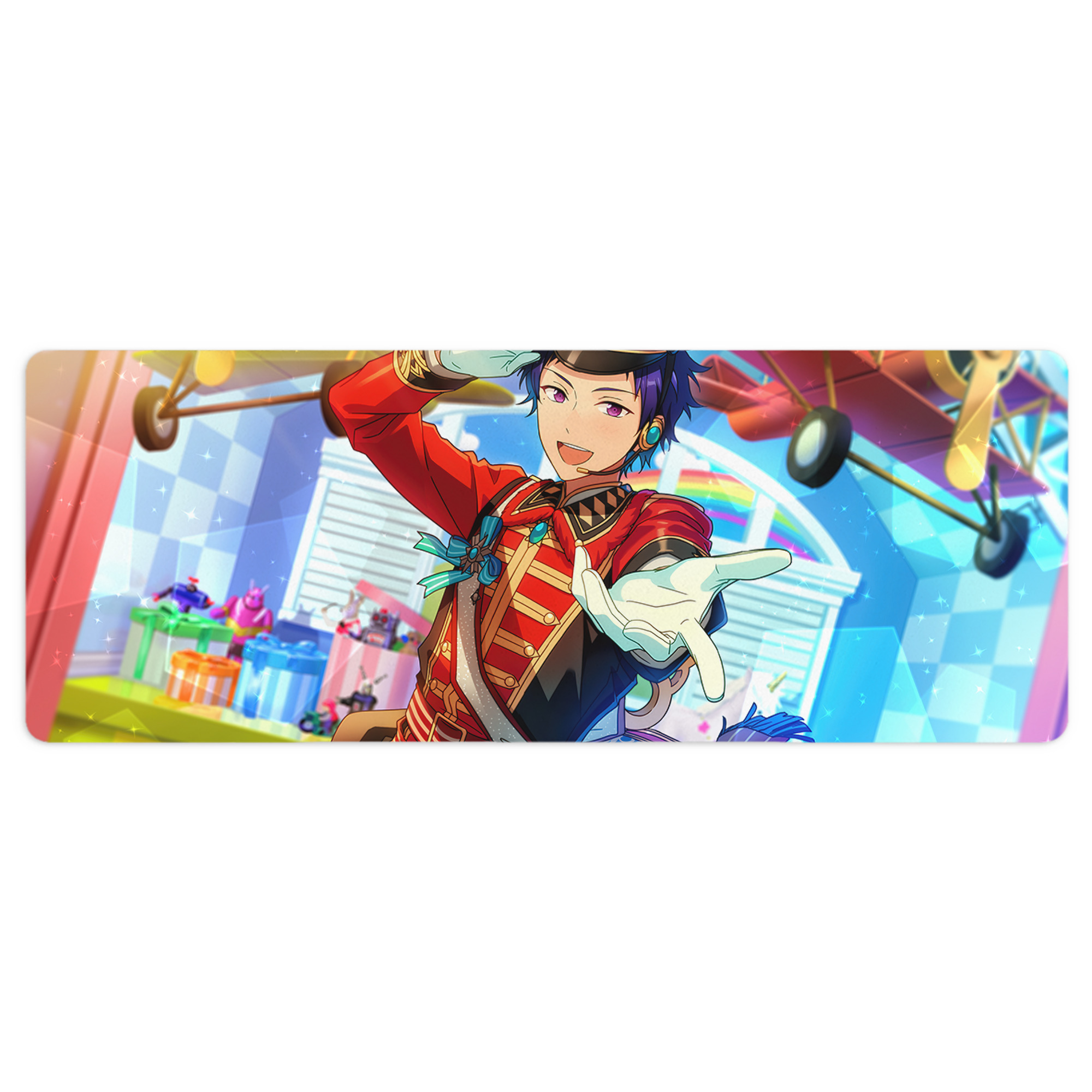 （画像用） あんさんぶるスターズ! Ensemble Stars ステッチ加工 大判デスクマット／滑り止めマウスパッド