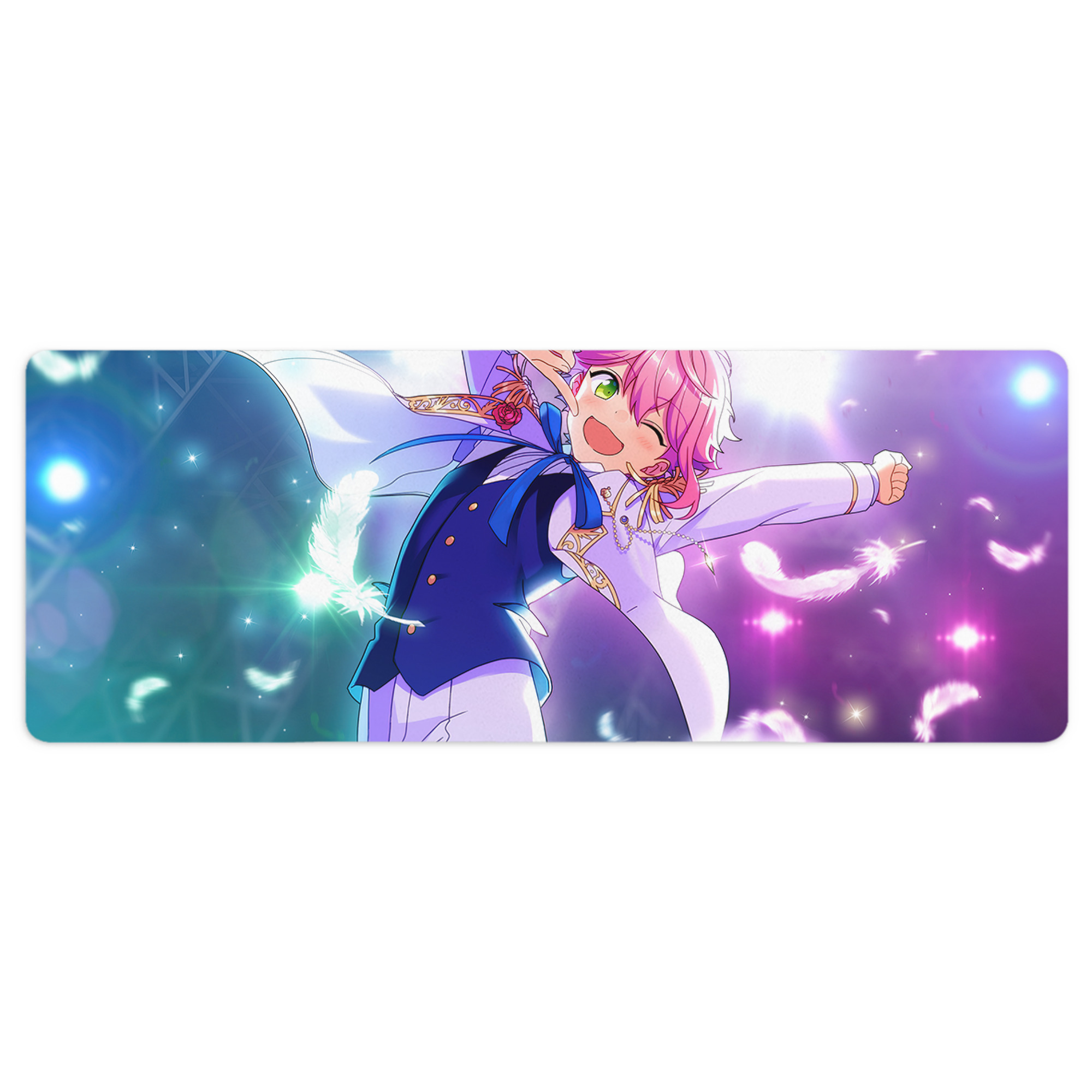 （画像用） あんさんぶるスターズ! Ensemble Stars ステッチ加工 大判デスクマット／滑り止めマウスパッド