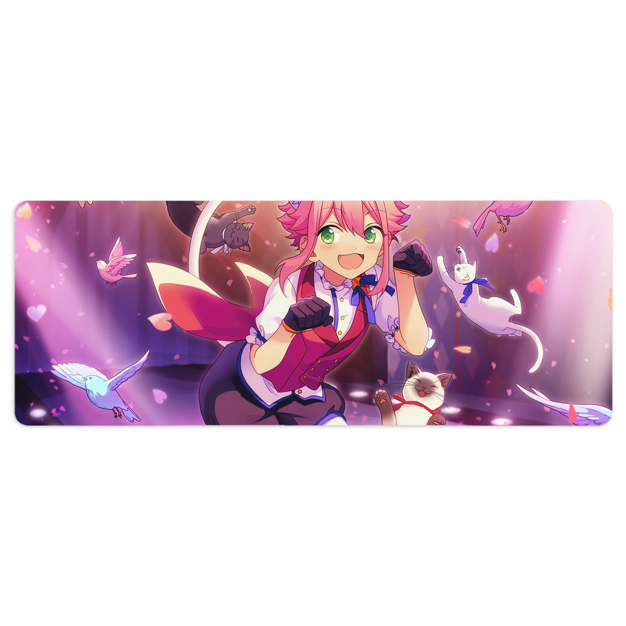 （画像用） あんさんぶるスターズ! Ensemble Stars ステッチ加工 大判デスクマット／滑り止めマウスパッド