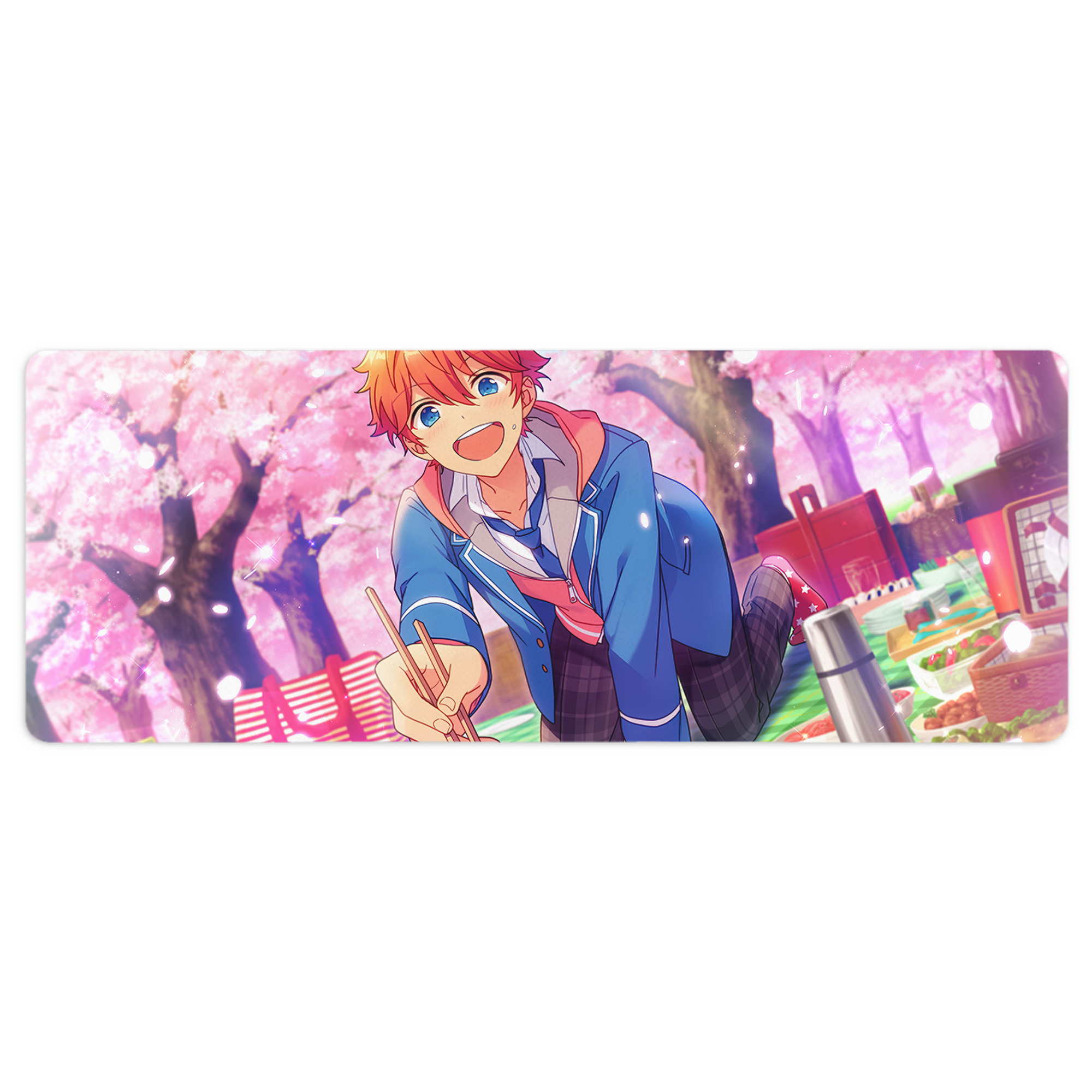 （画像用） あんさんぶるスターズ! Ensemble Stars ステッチ加工 大判デスクマット／滑り止めマウスパッド