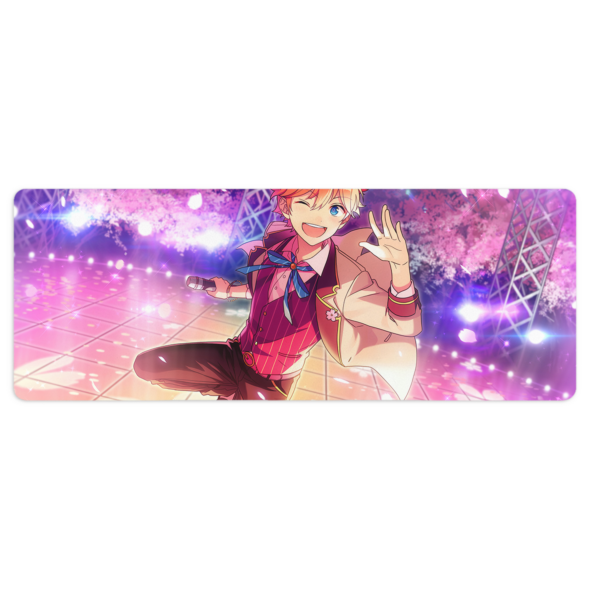 （画像用） あんさんぶるスターズ! Ensemble Stars ステッチ加工 大判デスクマット／滑り止めマウスパッド